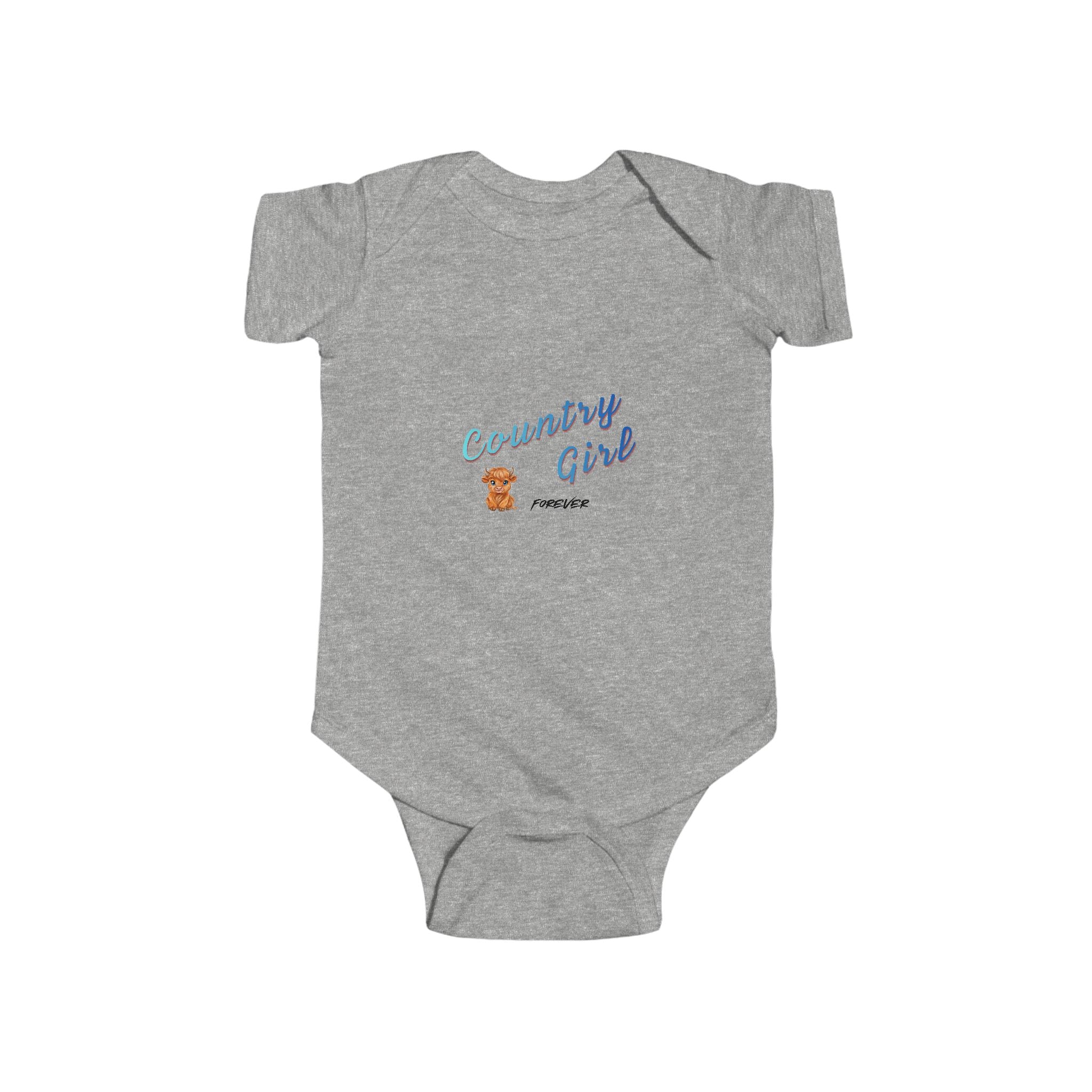 Country Girl Infant Bodysuit - Cute Teddy Bear Baby Onesie