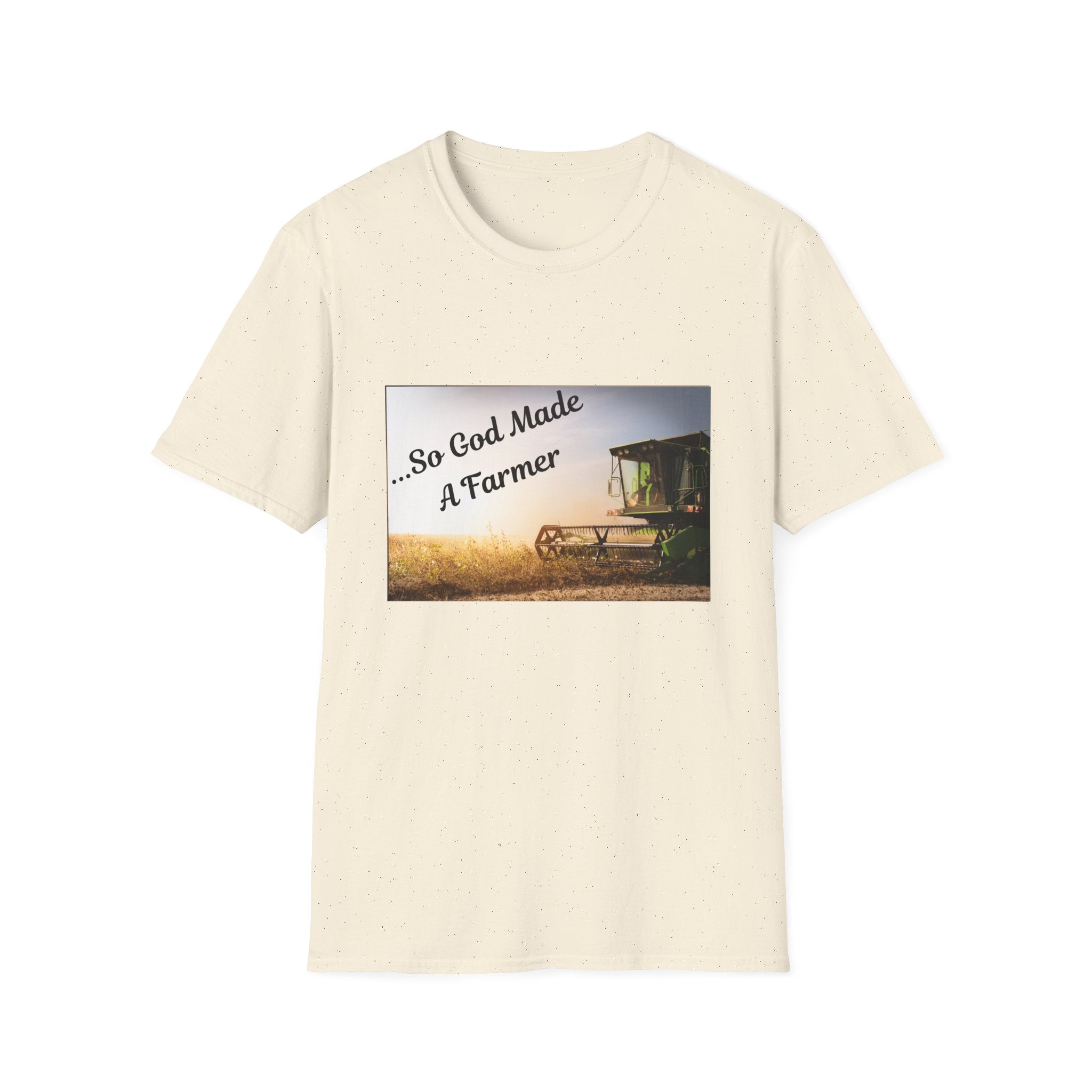 Farmer T-Shirt — "So God Made A Farmer" Vintage Combine Tee