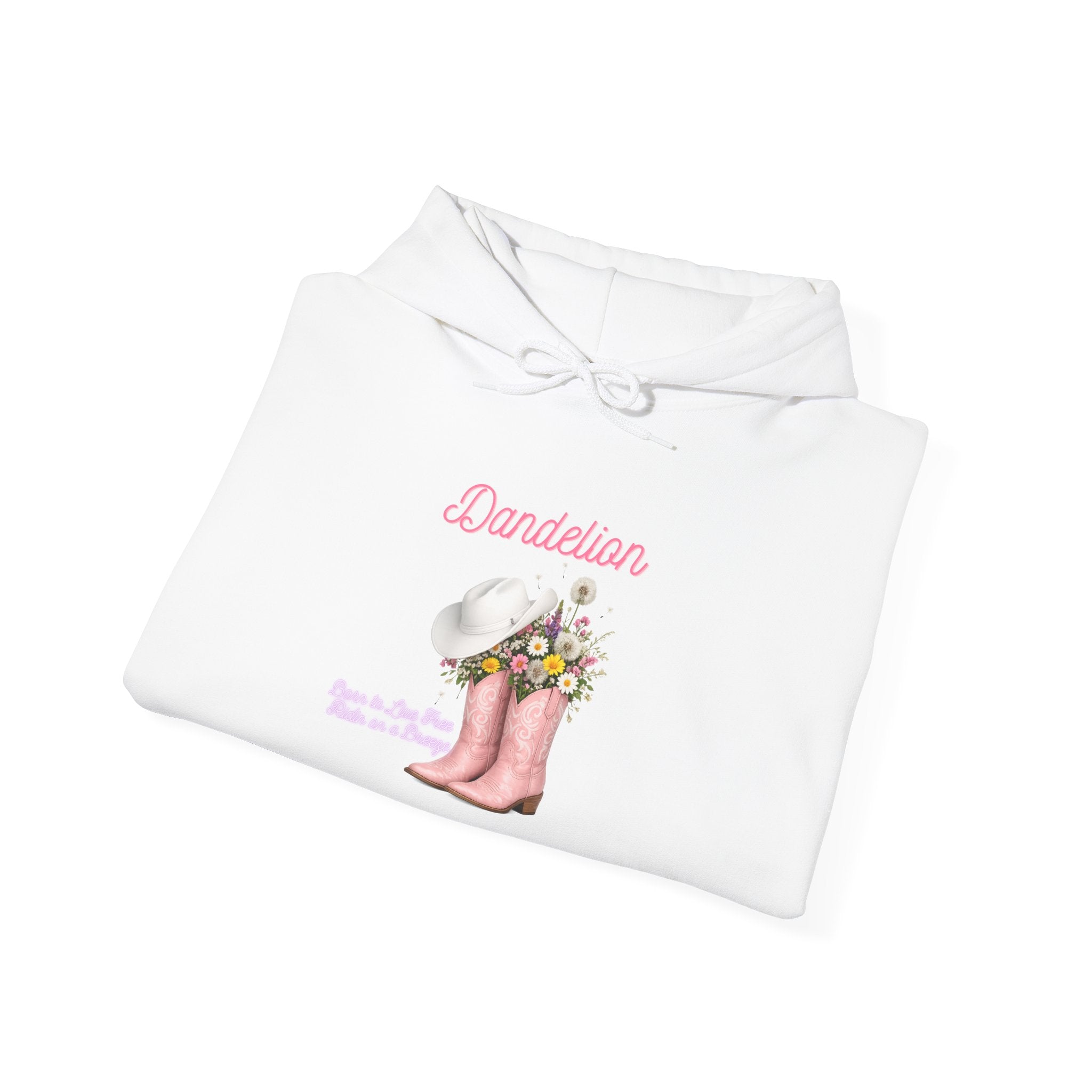 Dancer Cowboy Boots Hoodie — Pink Boots with Flowers 'Dancer' Sweatshirt