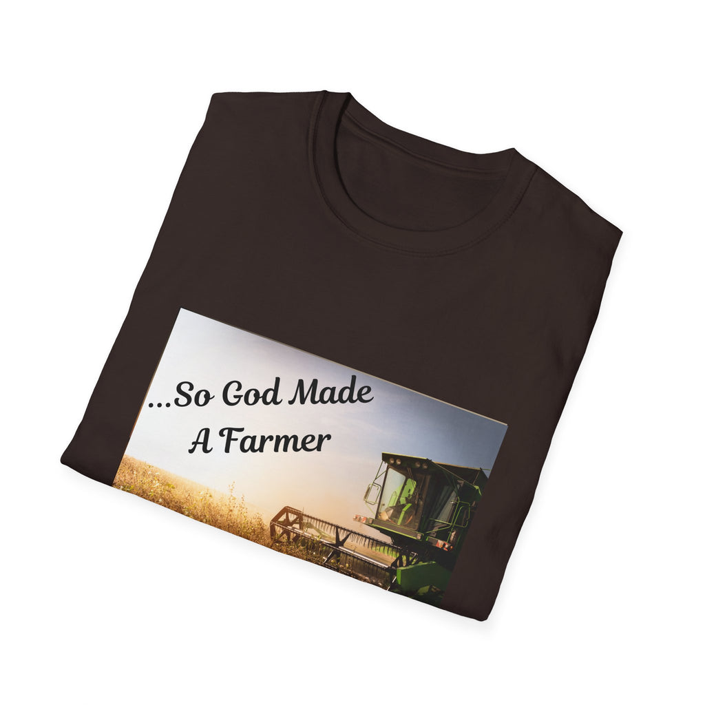 Farmer T-Shirt — "So God Made A Farmer" Vintage Combine Tee