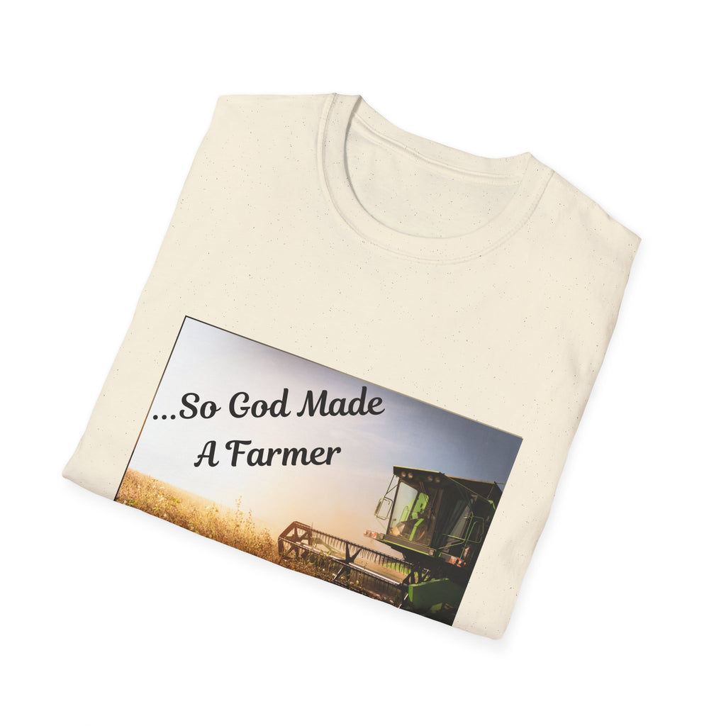 Farmer T-Shirt — "So God Made A Farmer" Vintage Combine Tee