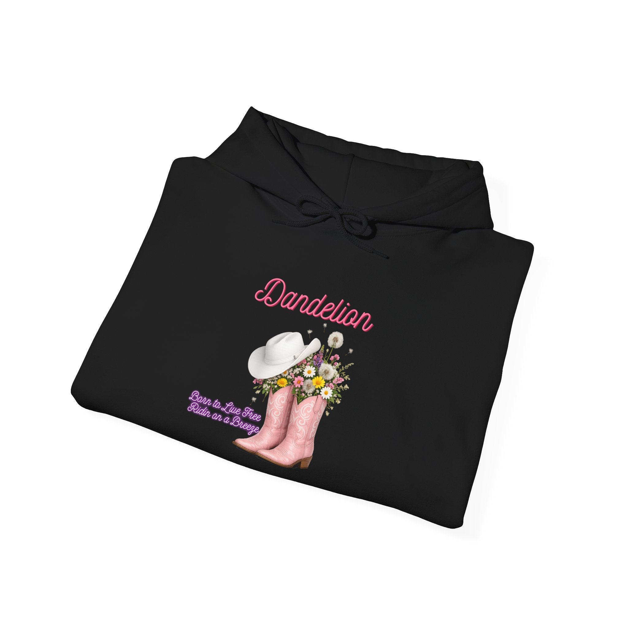 Dancer Cowboy Boots Hoodie — Pink Boots with Flowers 'Dancer' Sweatshirt