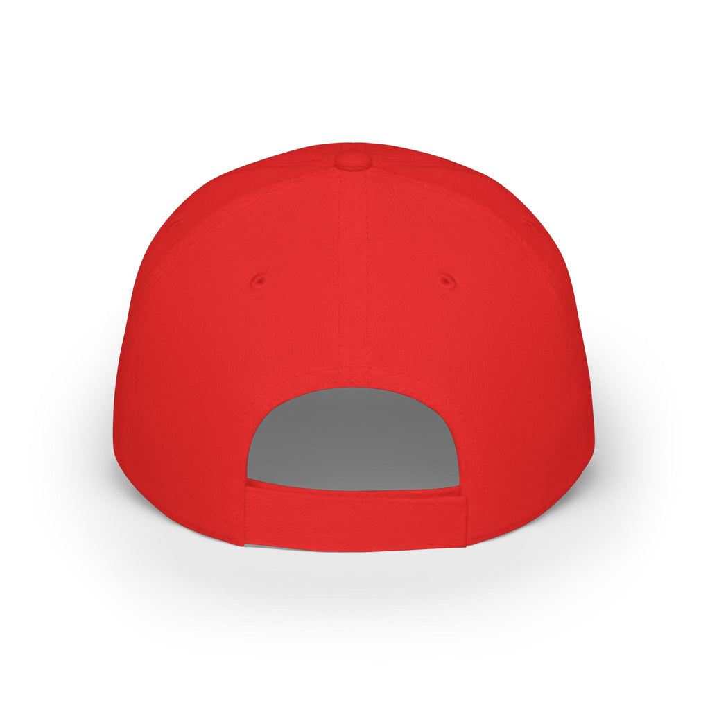 Low Profile Baseball Cap - 'Family Time' Script Hat with Coffee Icon