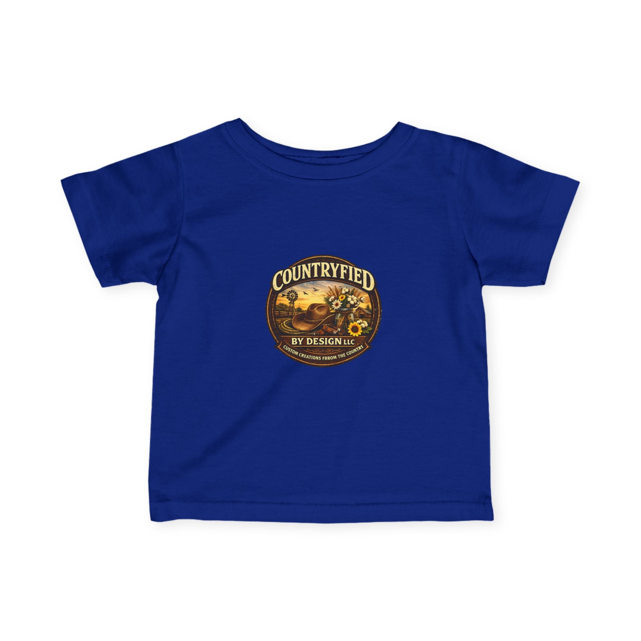 Infant Tee - "Countryfied" Vintage Farm Logo Baby Shirt
