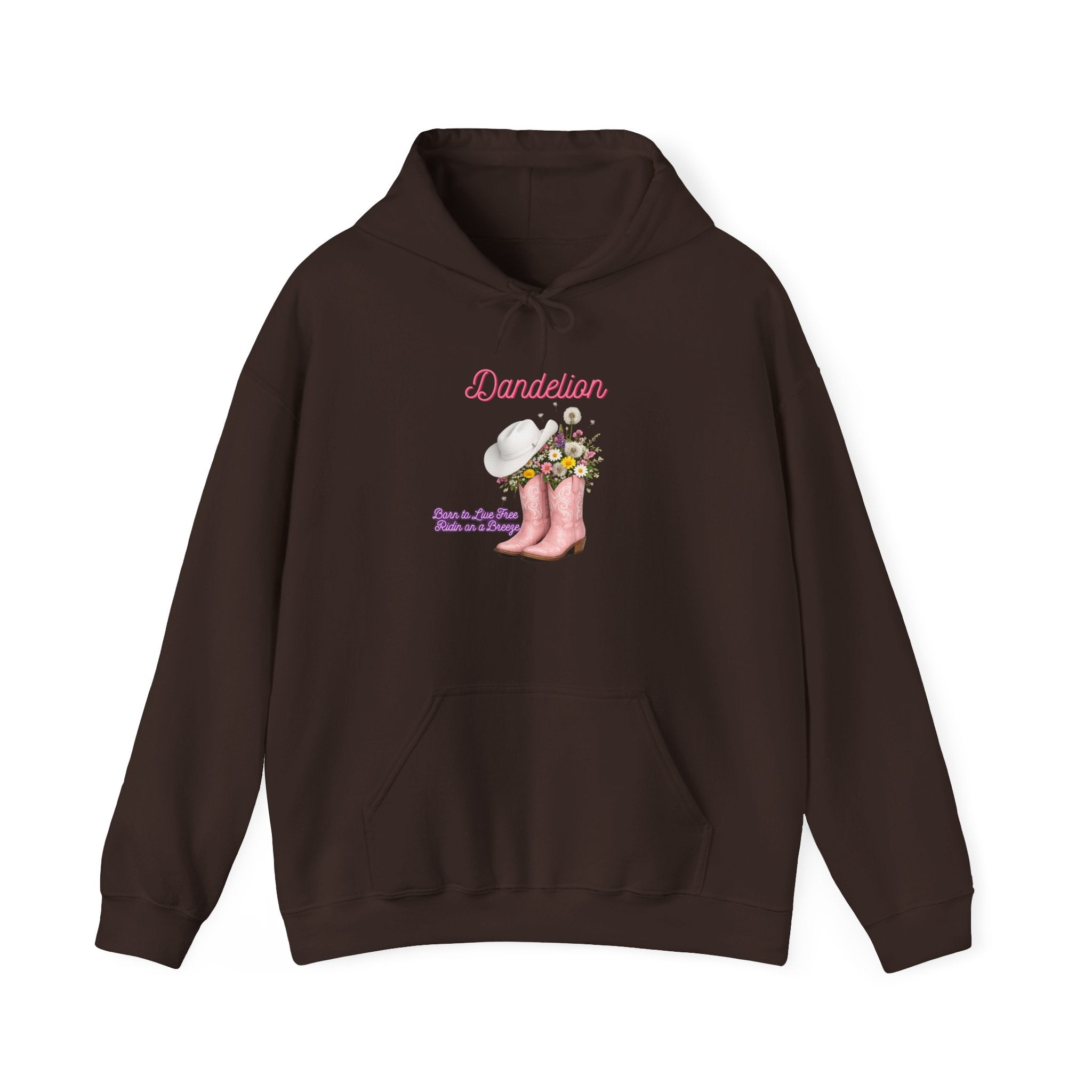 Dancer Cowboy Boots Hoodie — Pink Boots with Flowers 'Dancer' Sweatshirt