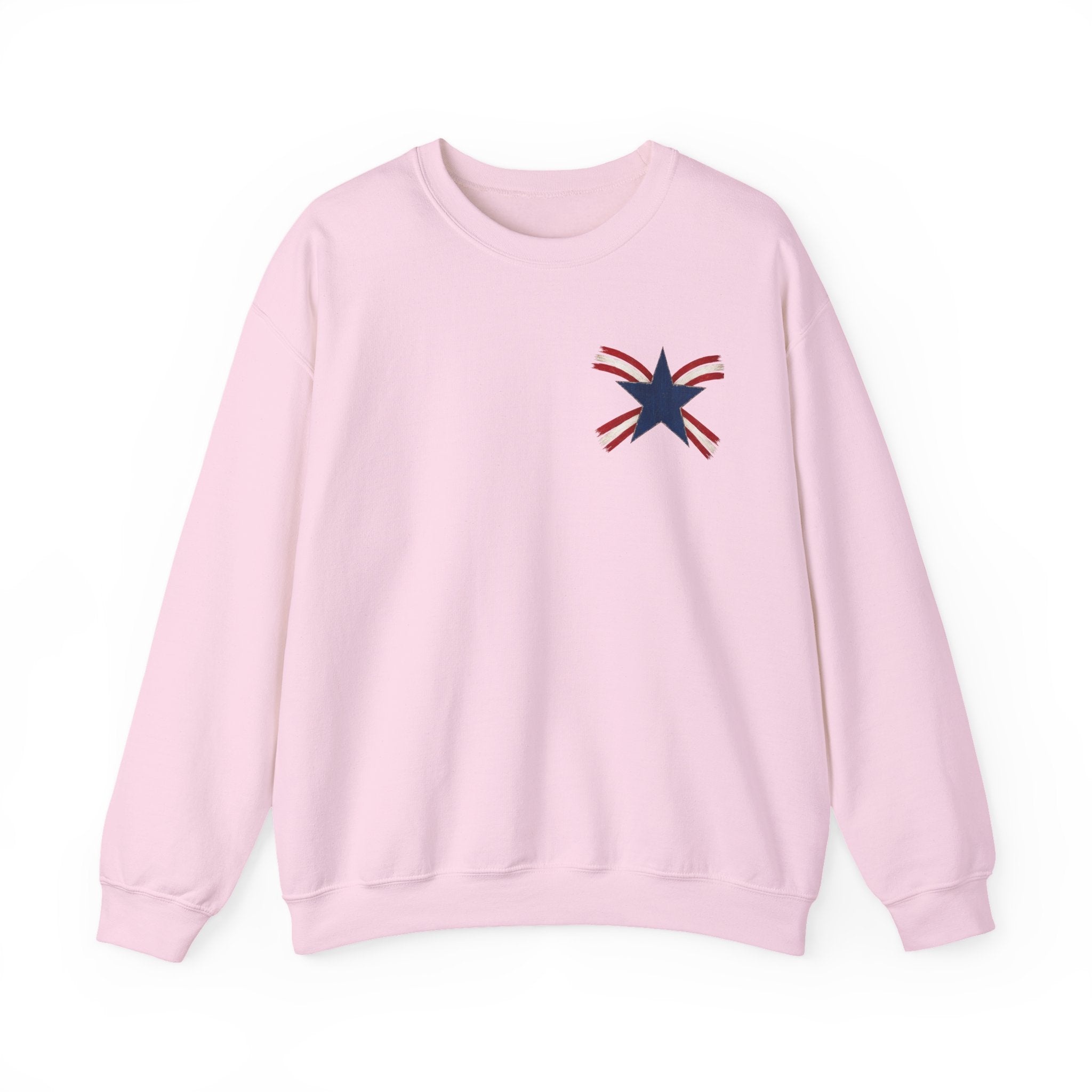 Crewneck Sweatshirt — "Celebrating 250 Years" Patriotic Eagle & Flag Design