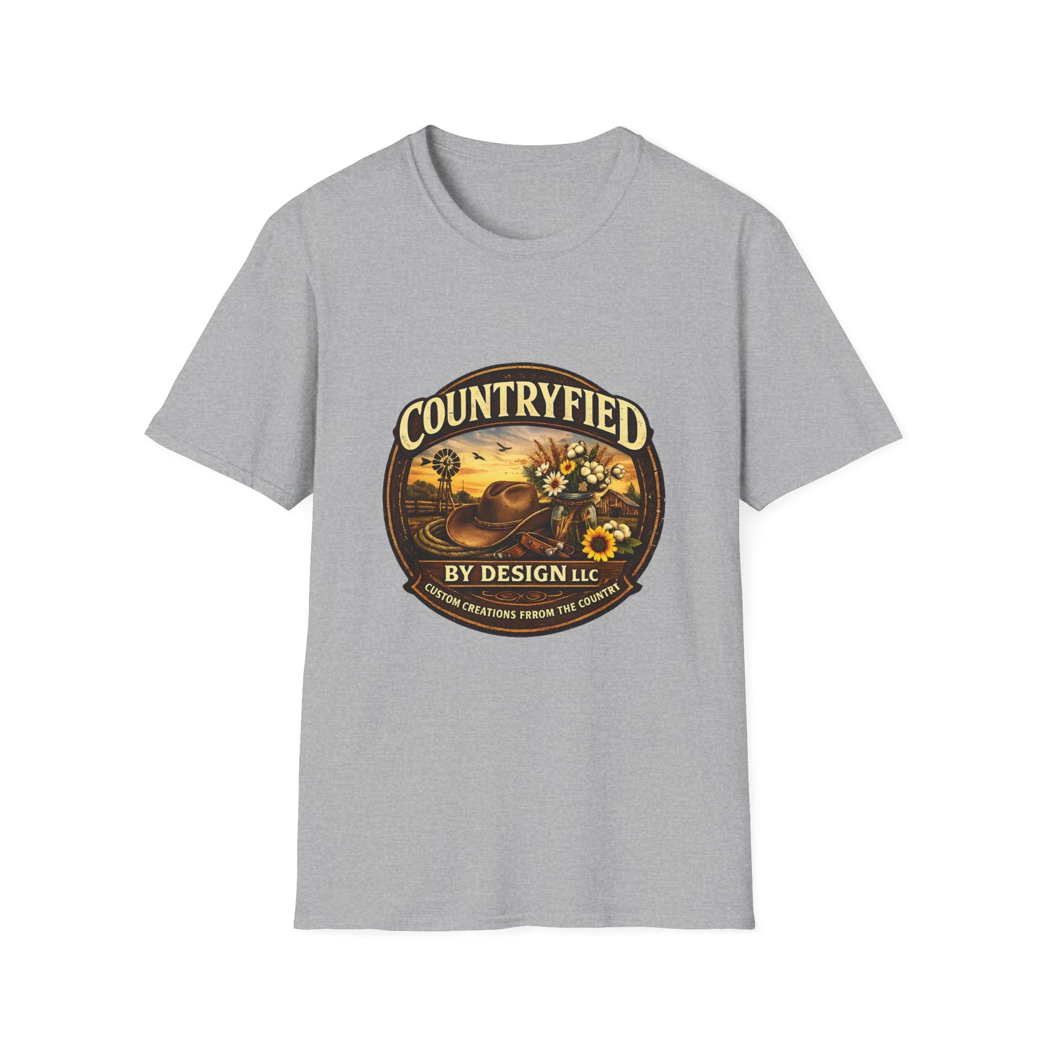 Countryfied T-Shirt — Vintage Sunflower Farm Design