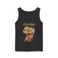 Dandelion Cowboy Boot Tank Top — Floral Western Graphic Summer Tee