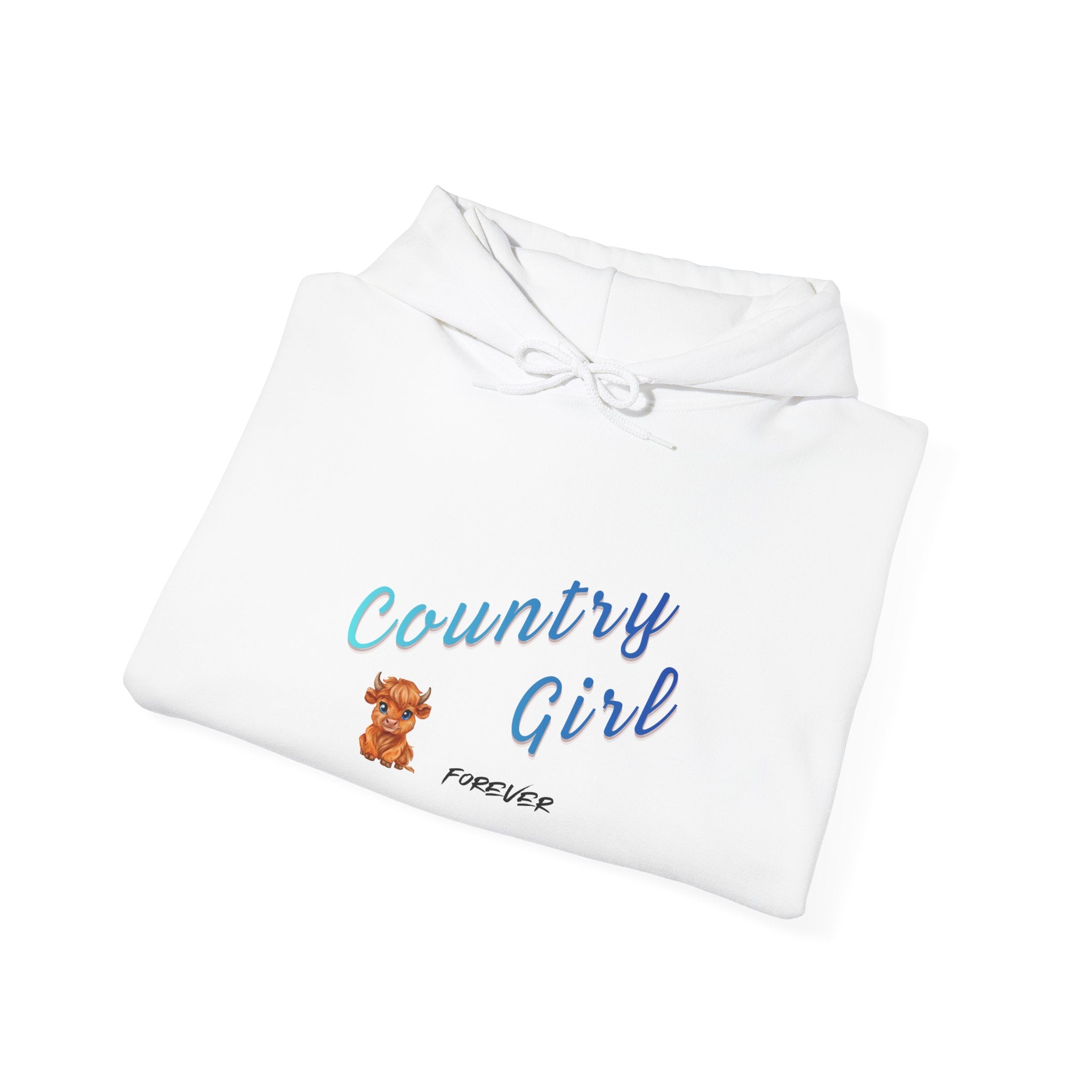 Country Girl Hoodie – Cute Teddy Graphic Pullover for Women & Teens