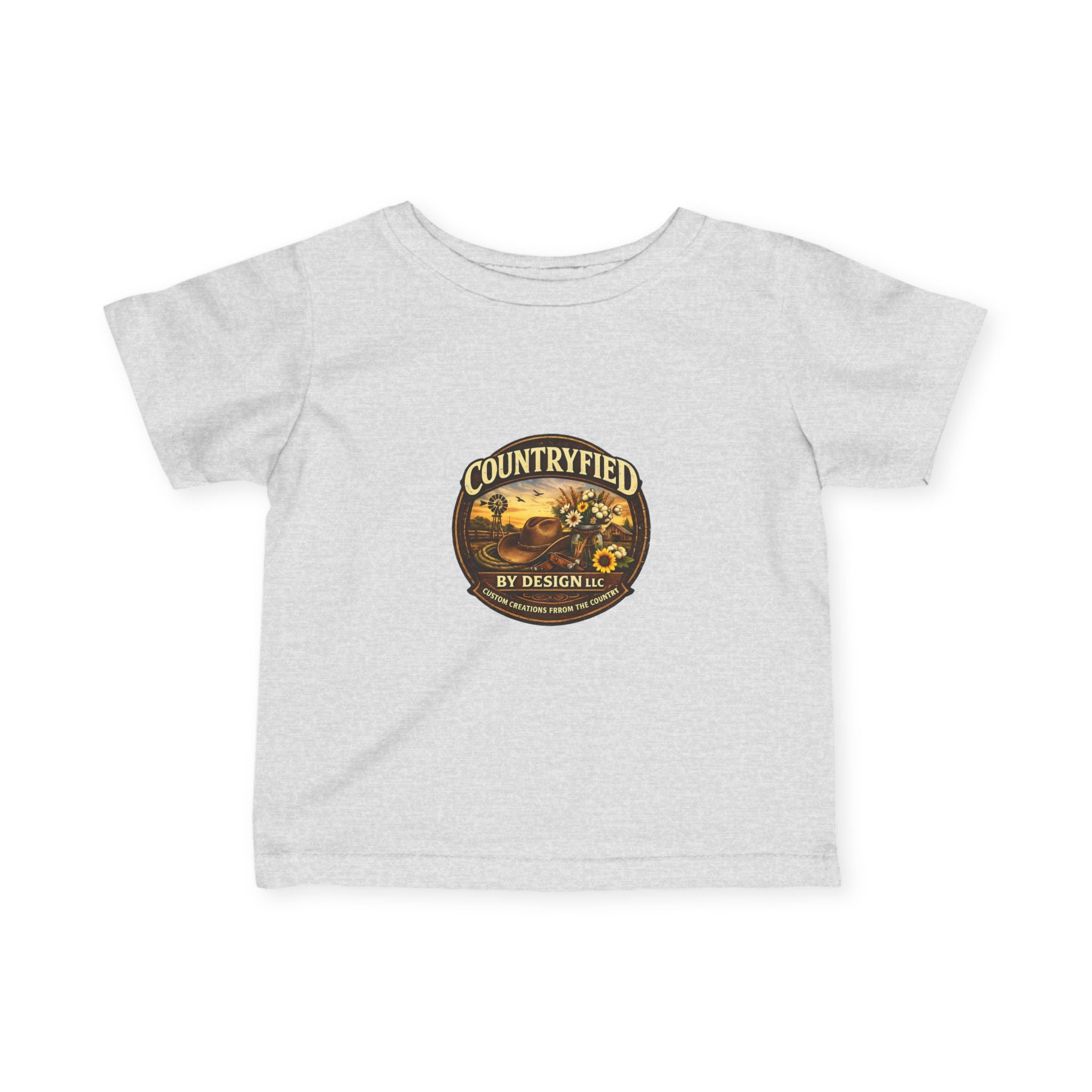Infant Tee - "Countryfied" Vintage Farm Logo Baby Shirt
