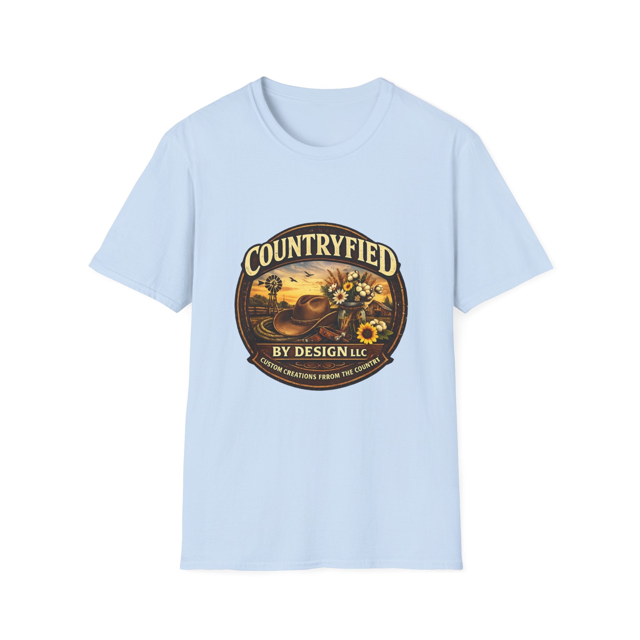 Countryfied T-Shirt — Vintage Sunflower Farm Design