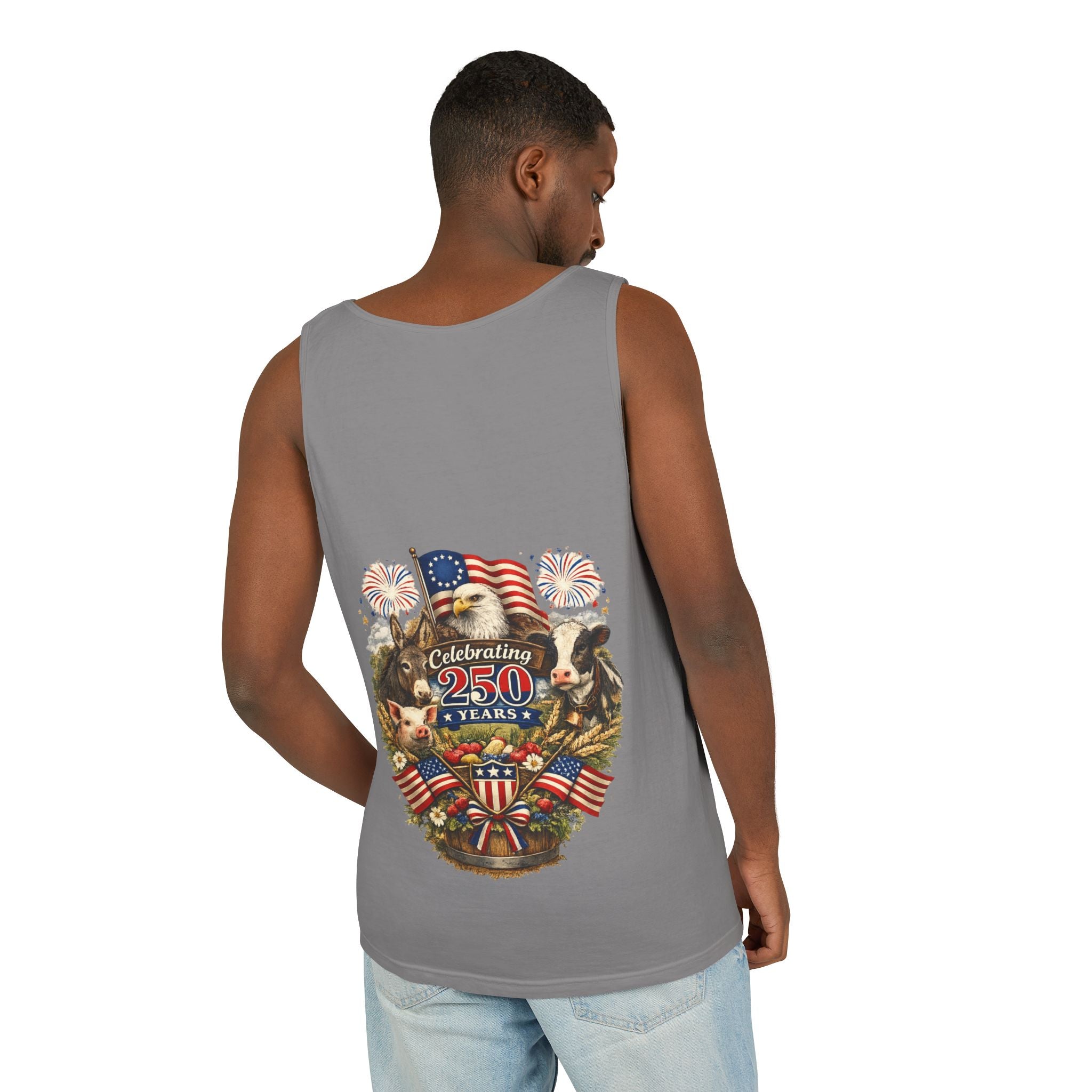 American 250th Anniversary Patriotic Tank Top — Celebrating 250 Years