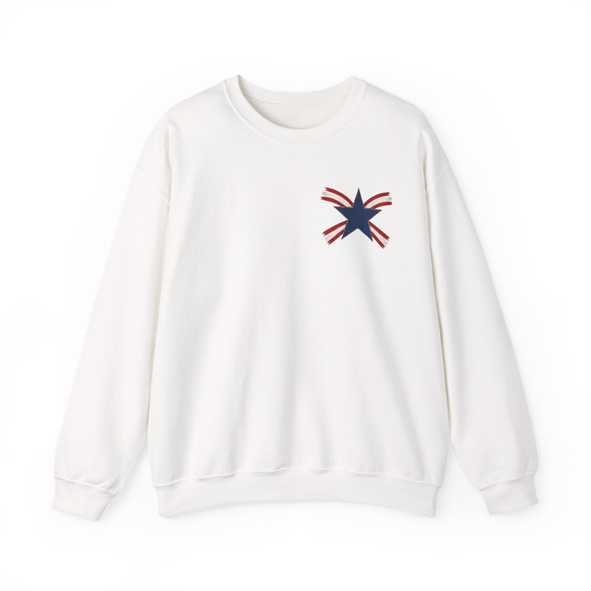 Crewneck Sweatshirt — "Celebrating 250 Years" Patriotic Eagle & Flag Design