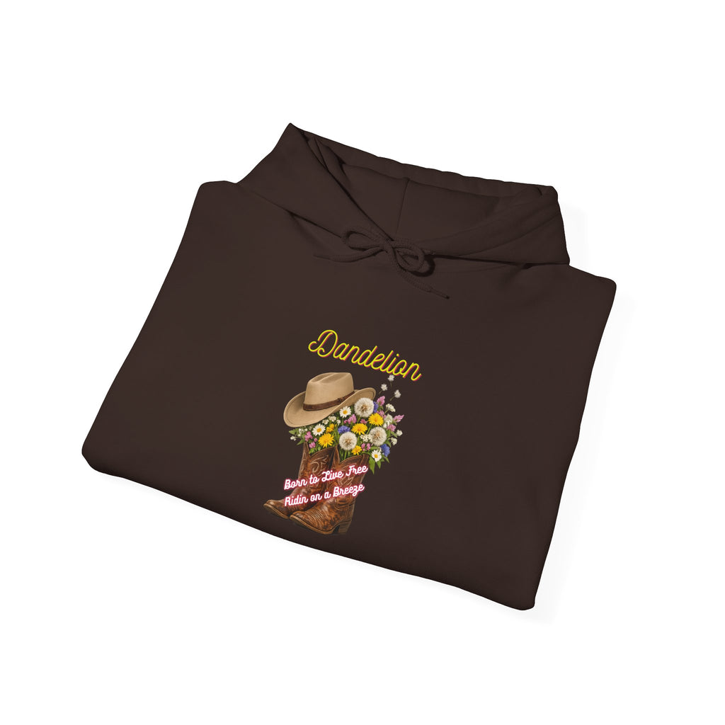 Cowgirl Boot Floral Hoodie – 'Cowgirls' Western Flower Graphic Sweatshirt