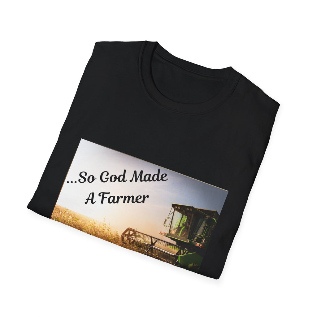 Farmer T-Shirt — "So God Made A Farmer" Vintage Combine Tee