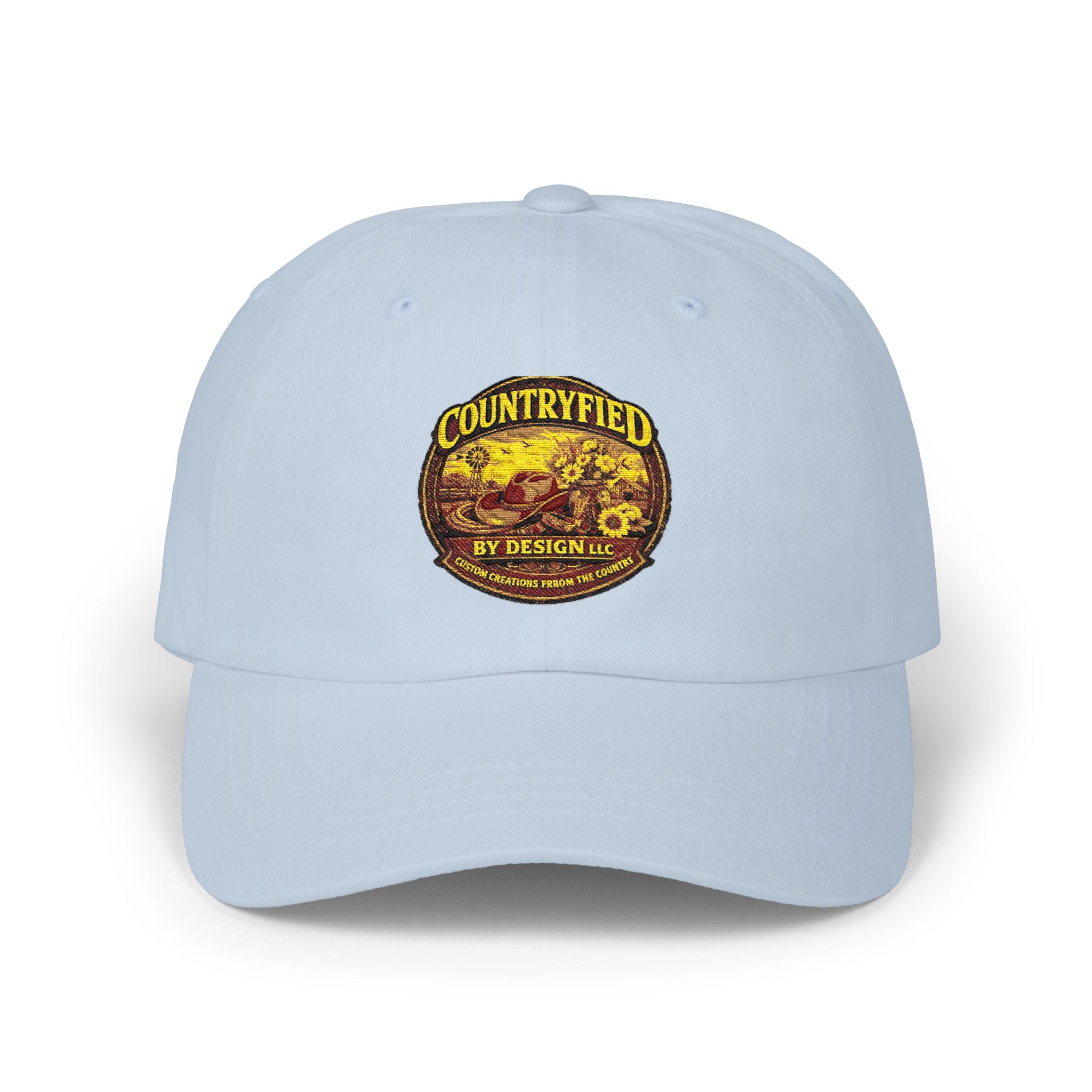 Countryfied Vintage Logo Cap — Retro Farmhouse Baseball Hat