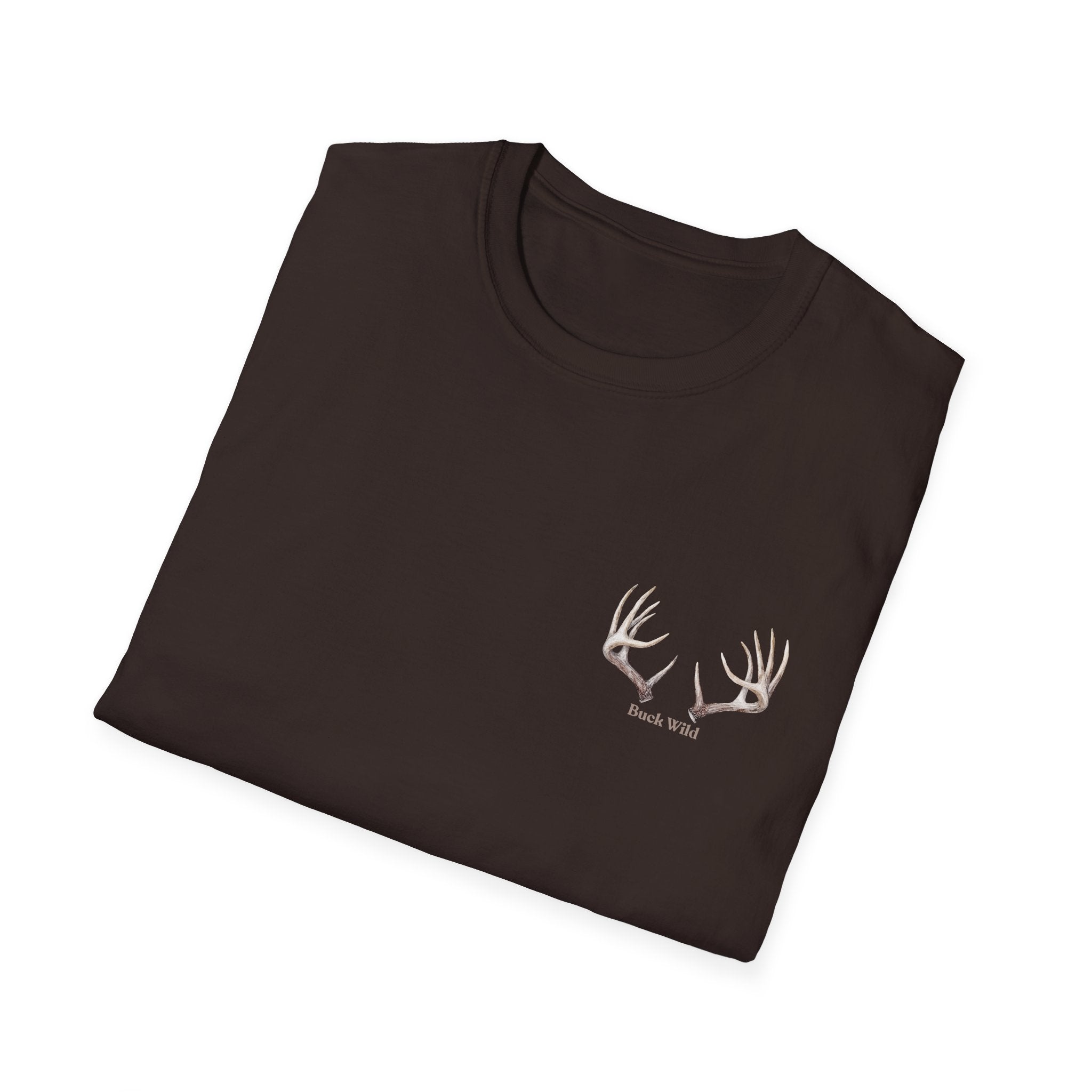 Elk Buck Antlers Graphic T-Shirt — Wildlife Hunting Nature Tee
