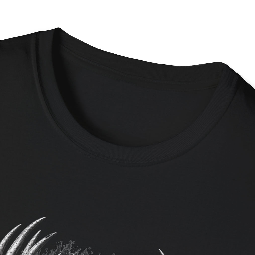 Buck Hunting T-Shirt, Distressed American Flag Deer Graphic Tee, Adult Classic Fit