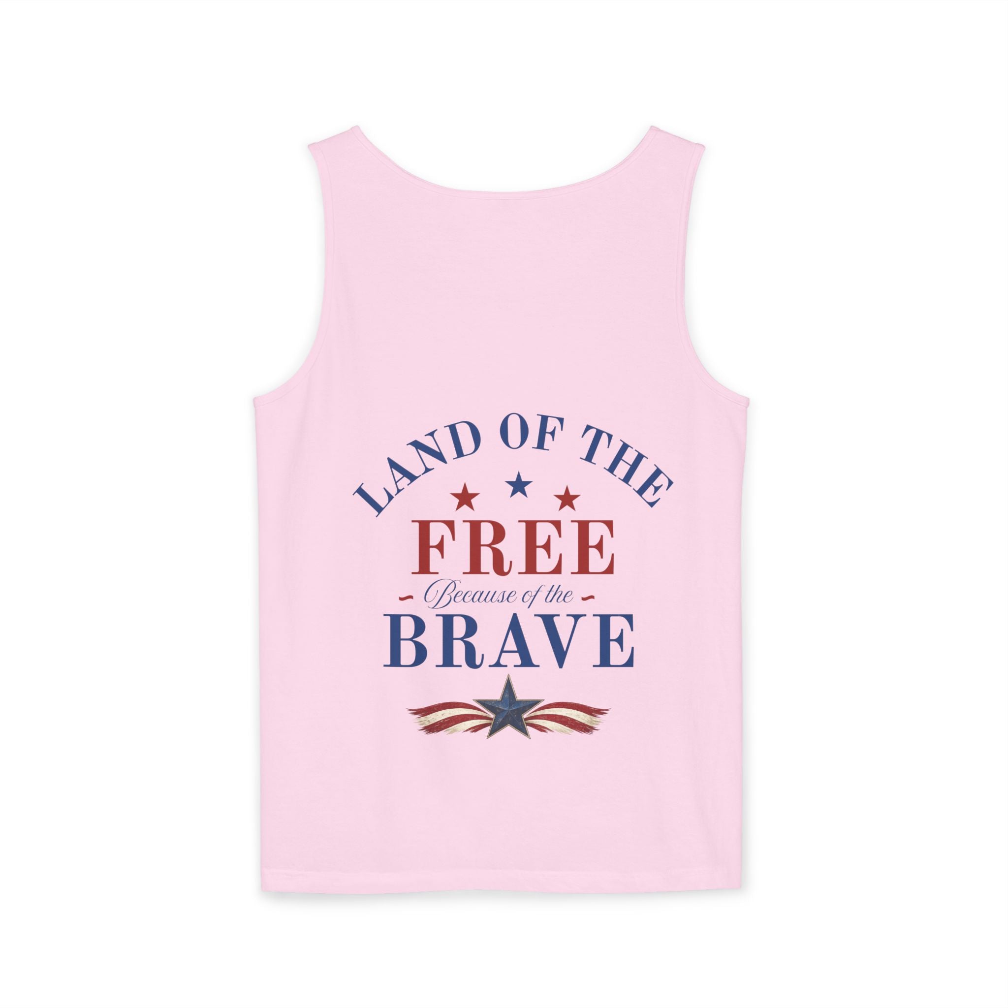 Patriotic Tank Top – "Red, White and Country" Vintage Truck | "Land of the Free" 4th of July Tank