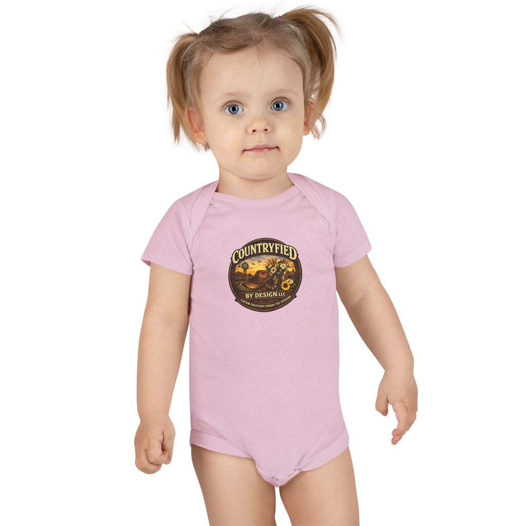 Countryfied Baby Onesie – Vintage  Farm Infant Bodysuit