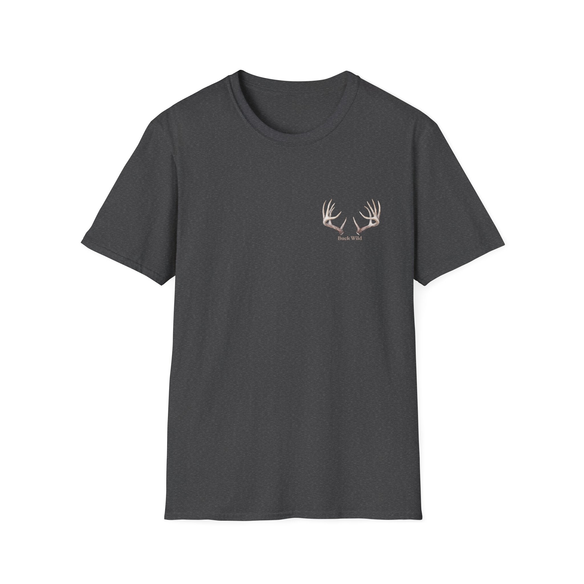 Elk Buck Antlers Graphic T-Shirt — Wildlife Hunting Nature Tee