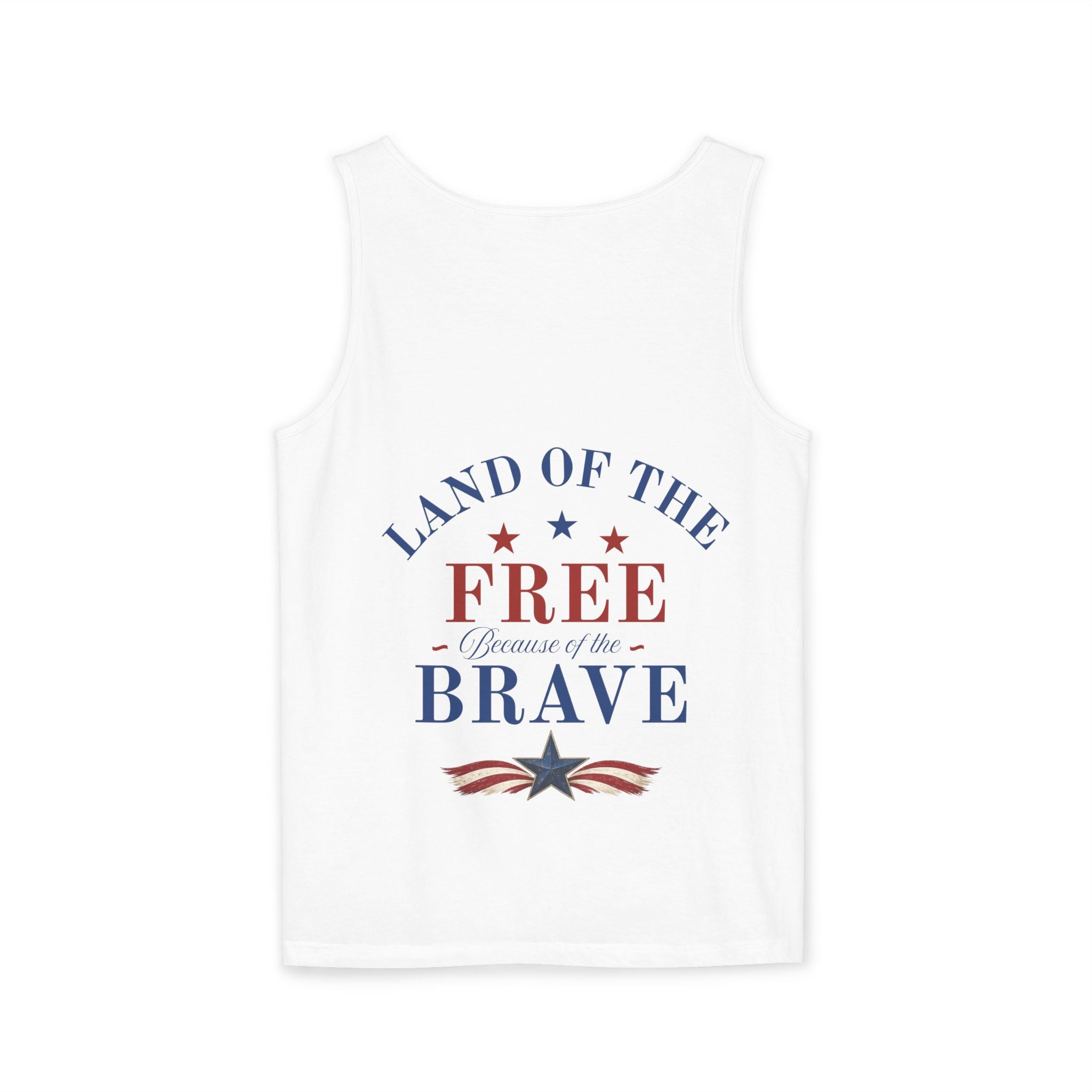 Patriotic Tank Top – "Red, White and Country" Vintage Truck | "Land of the Free" 4th of July Tank