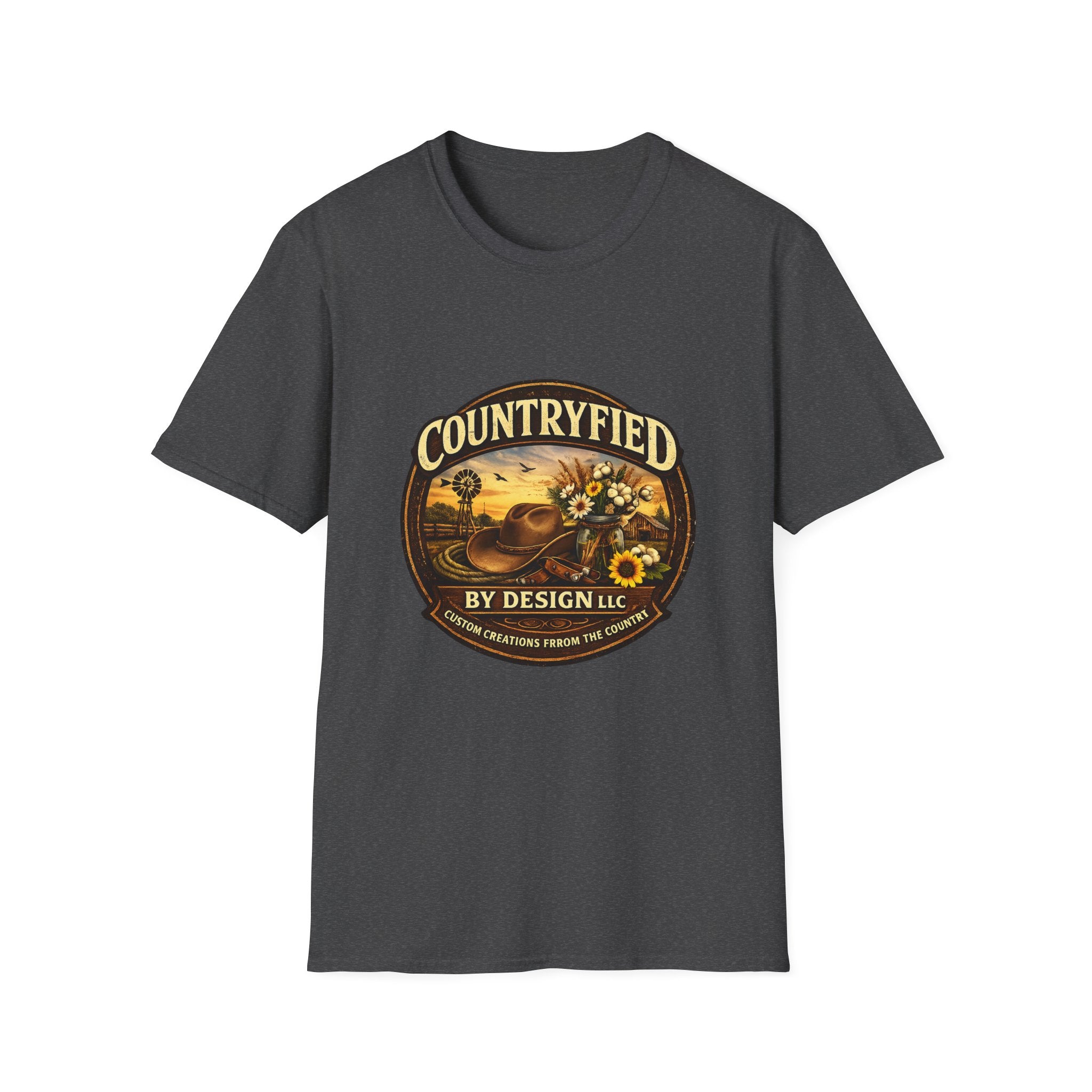 Countryfied T-Shirt — Vintage Sunflower Farm Design