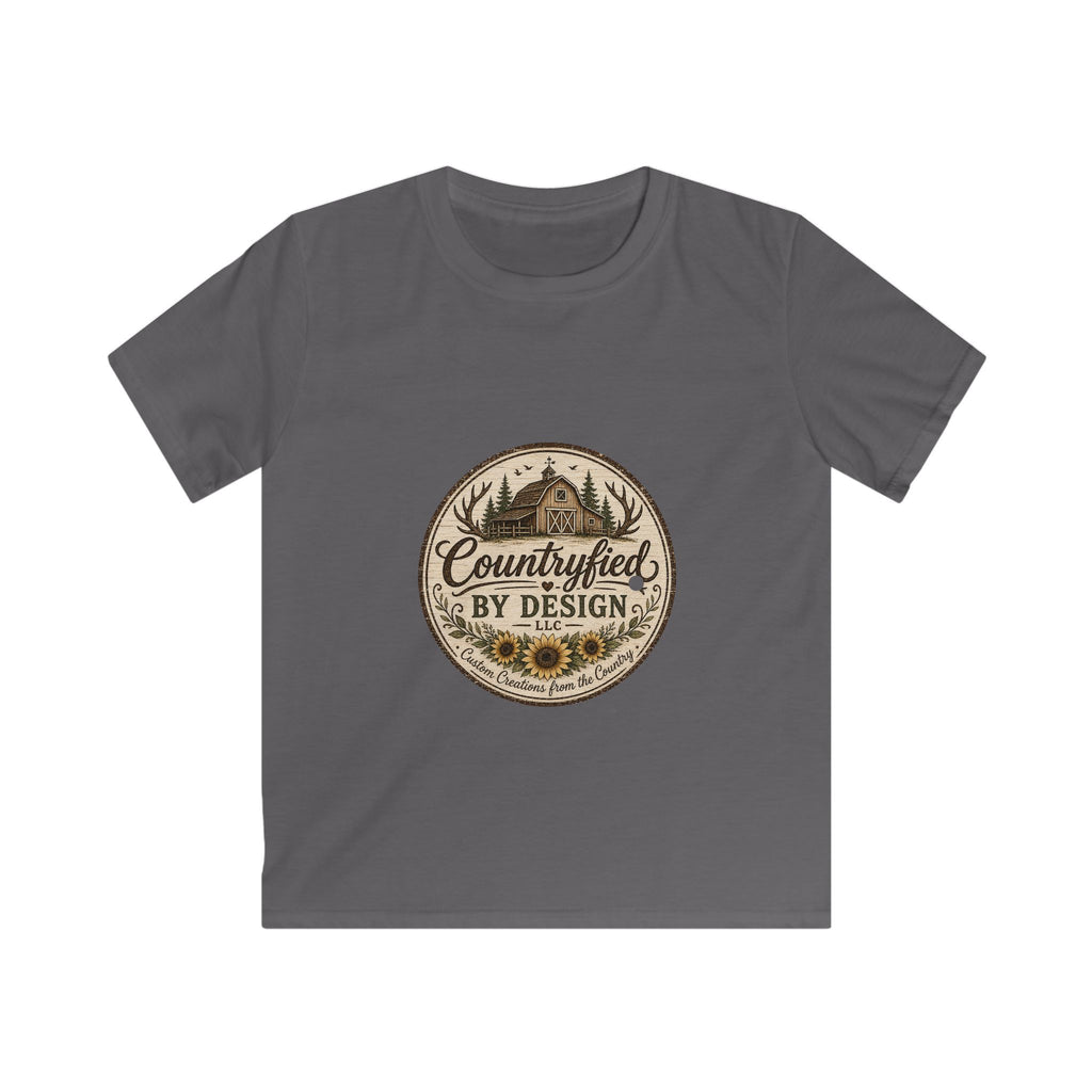 Kids Tee - "Countryfied" Vintage Farm Scene Graphic