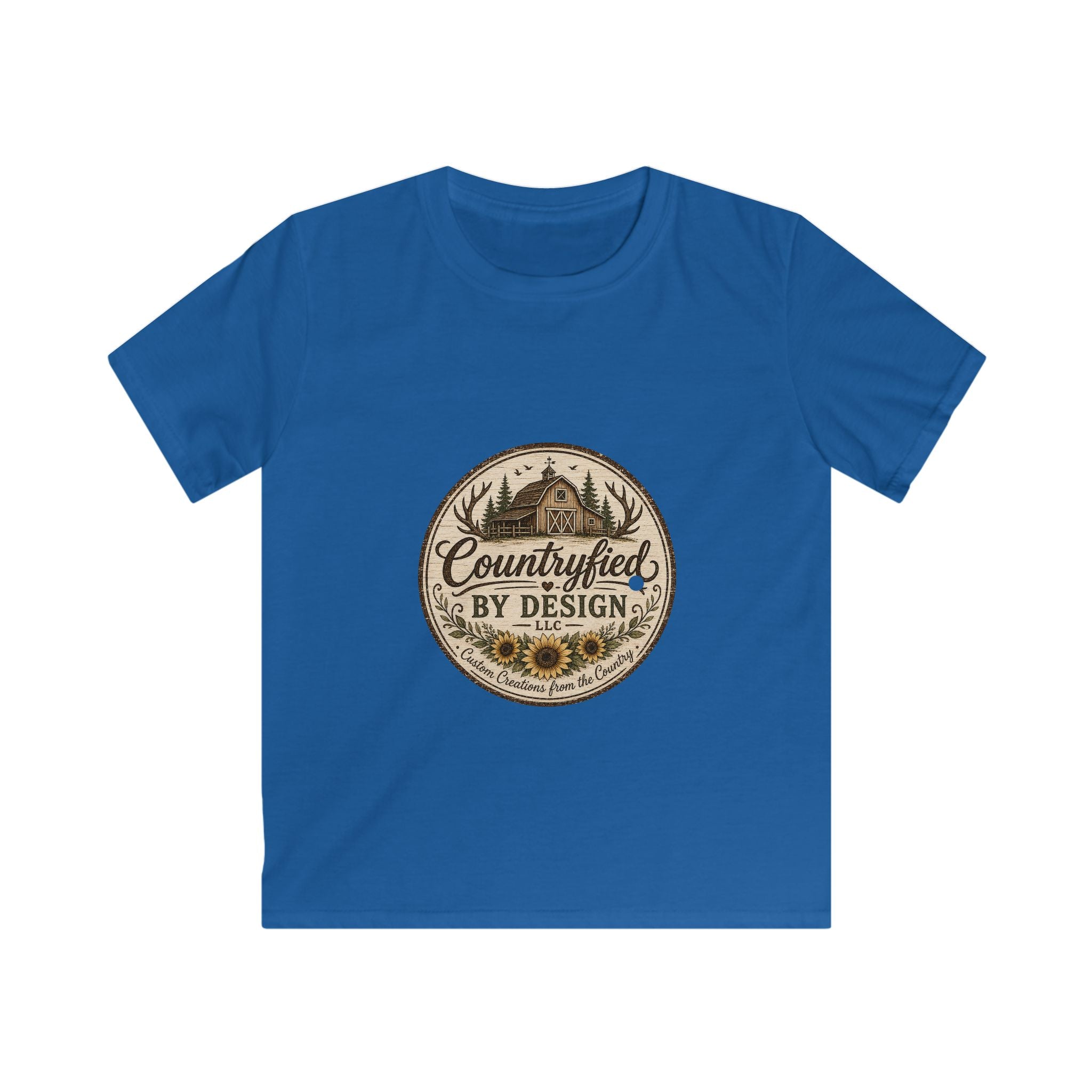 Kids Tee - "Countryfied" Vintage Farm Scene Graphic
