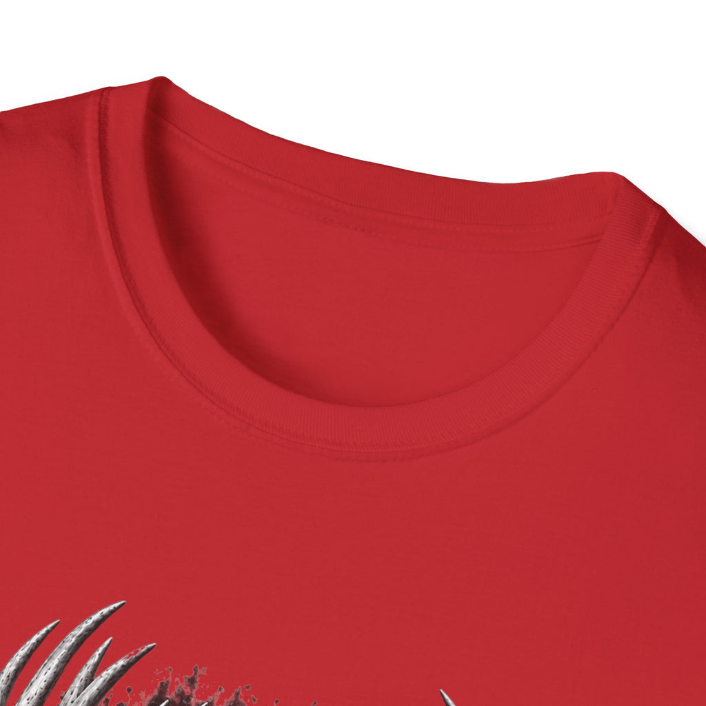 Buck Hunting T-Shirt, Distressed American Flag Deer Graphic Tee, Adult Classic Fit