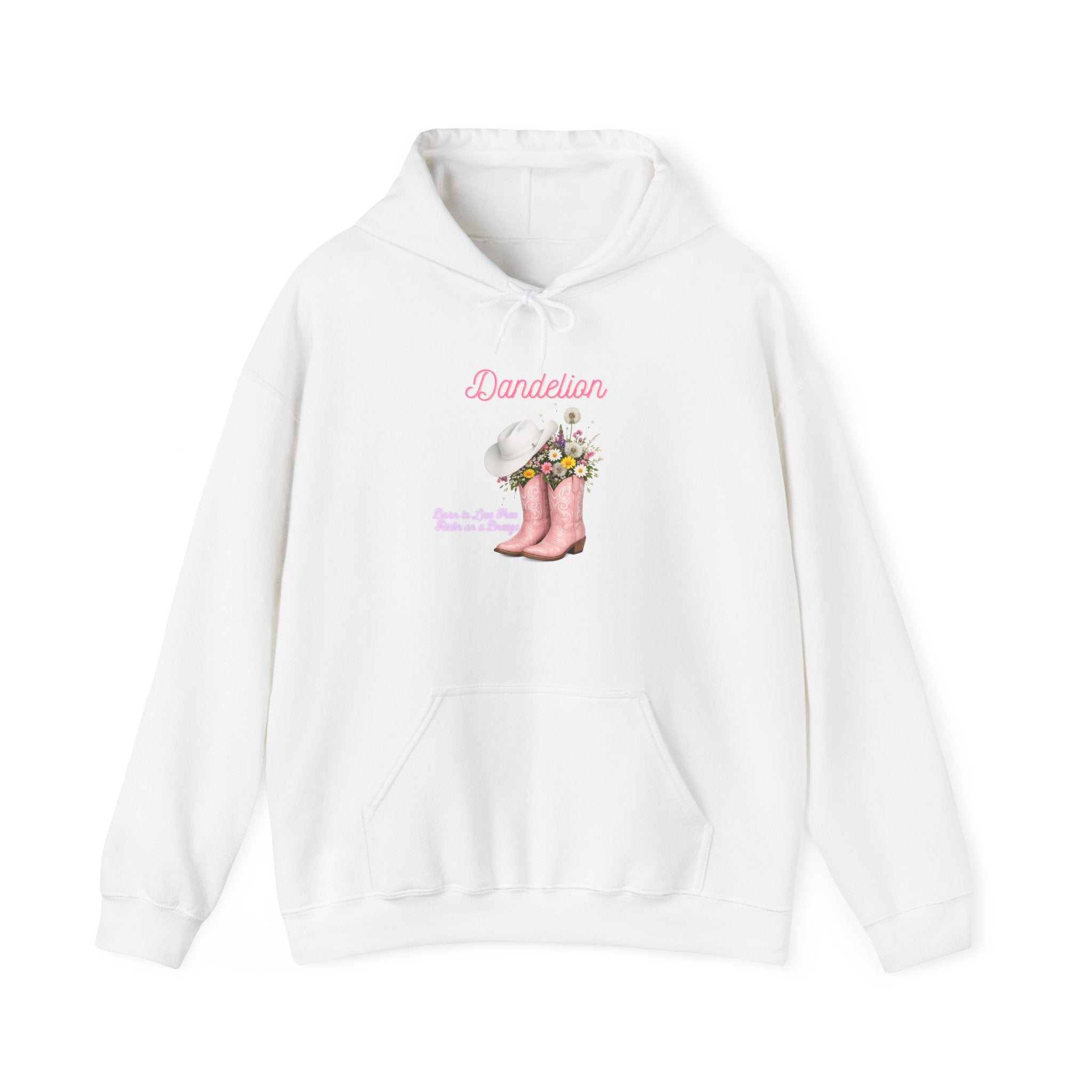 Dancer Cowboy Boots Hoodie — Pink Boots with Flowers 'Dancer' Sweatshirt