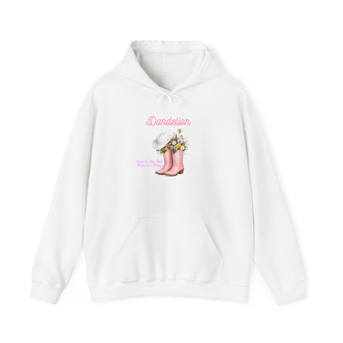 Dancer Cowboy Boots Hoodie — Pink Boots with Flowers 'Dancer' Sweatshirt