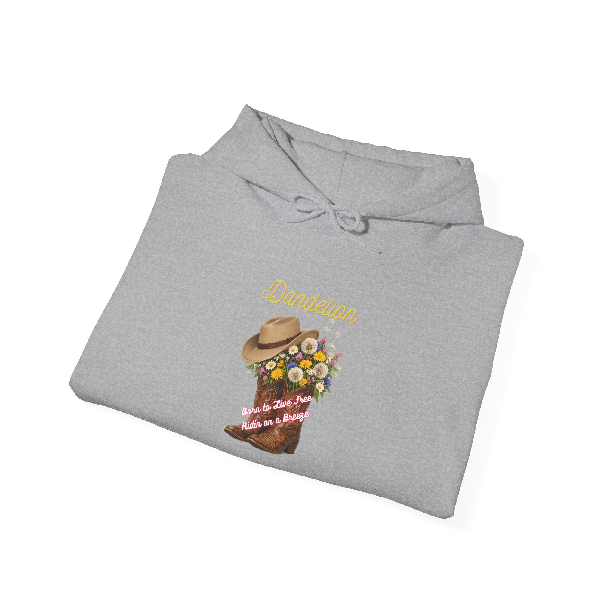 Cowgirl Boot Floral Hoodie – 'Cowgirls' Western Flower Graphic Sweatshirt