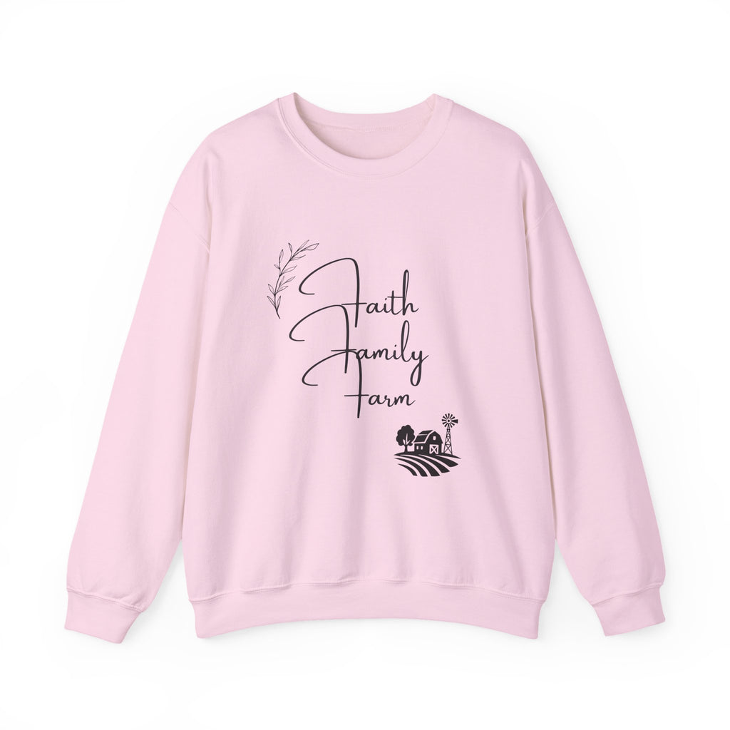 Faith Family Farm Crewneck Sweatshirt – Rustic Farm Life Comfort