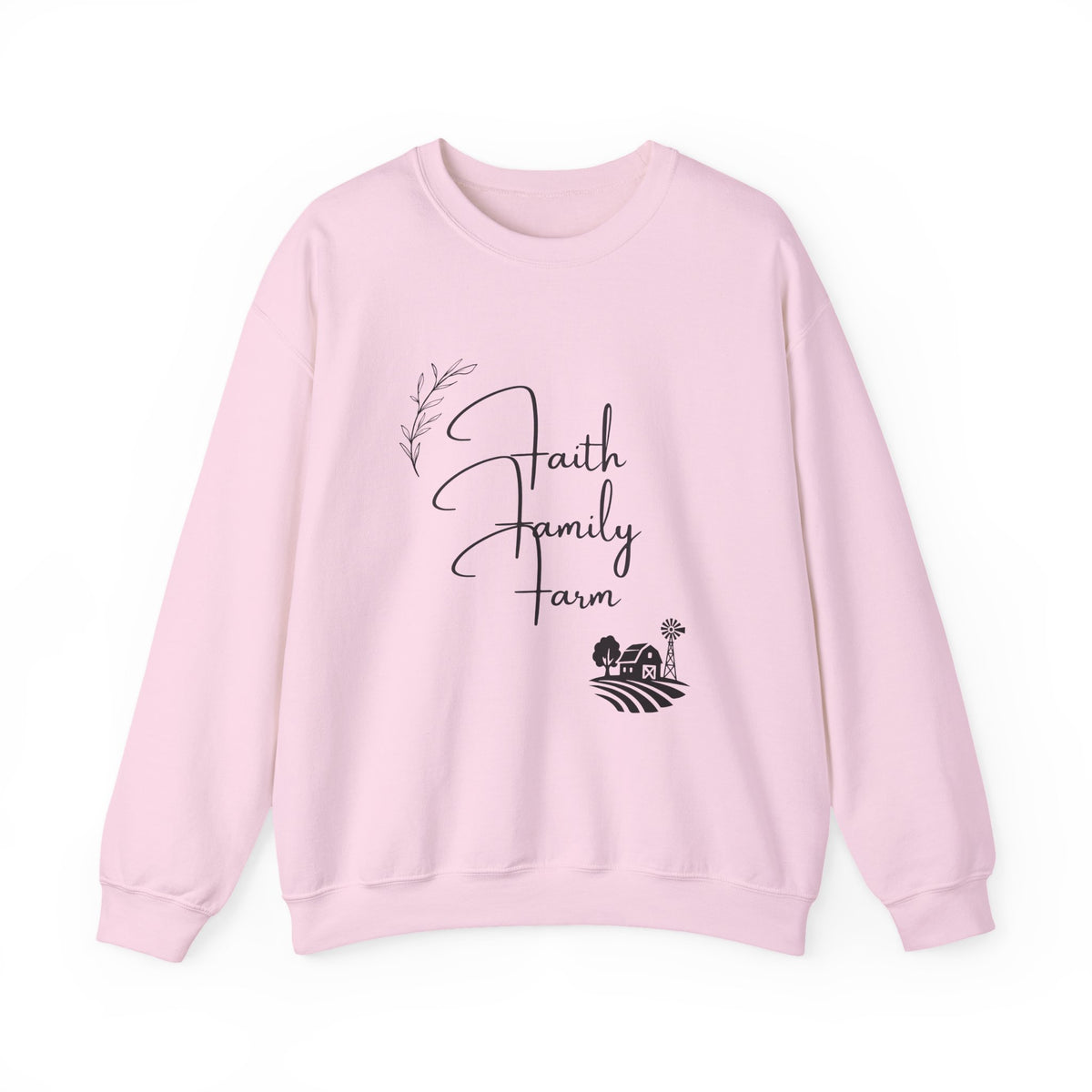 Faith Family Farm Crewneck Sweatshirt – Rustic Farm Life Comfort