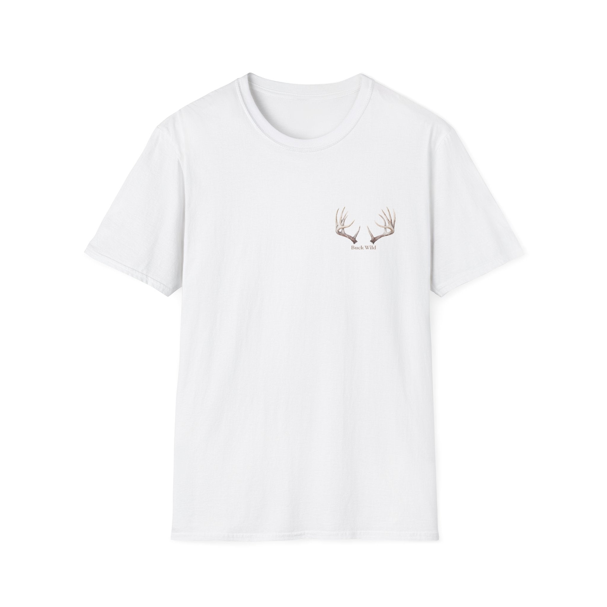 Elk Buck Antlers Graphic T-Shirt — Wildlife Hunting Nature Tee