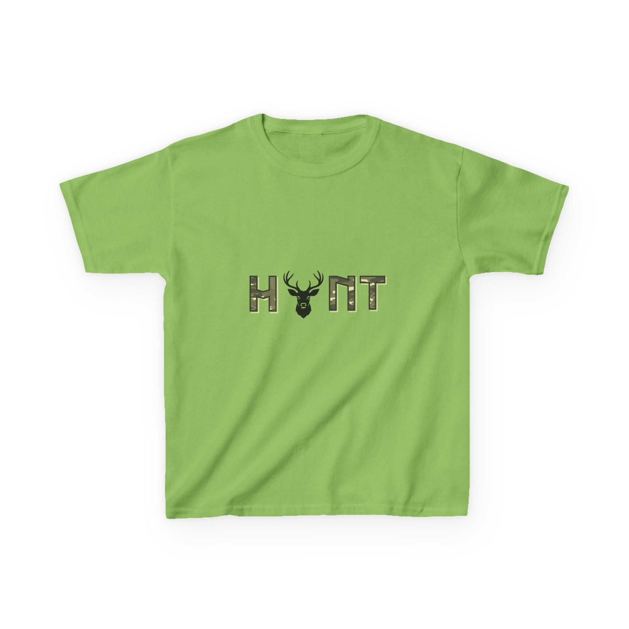 Kids 'Hunt' Deer Camo T‑Shirt — Youth Hunting Tee