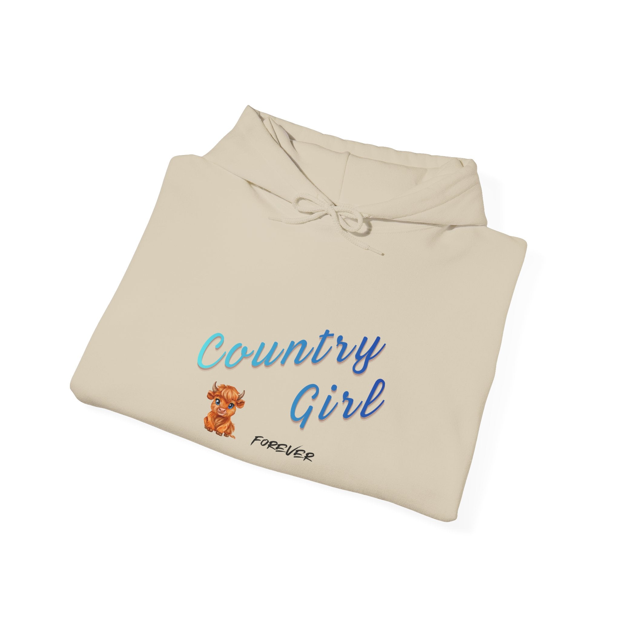 Country Girl Hoodie – Cute Teddy Graphic Pullover for Women & Teens