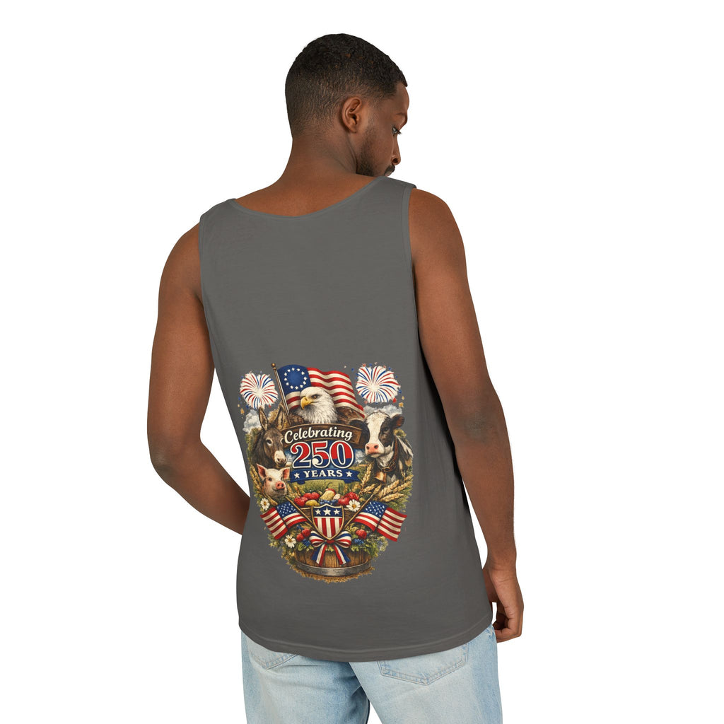 American 250th Anniversary Patriotic Tank Top — Celebrating 250 Years