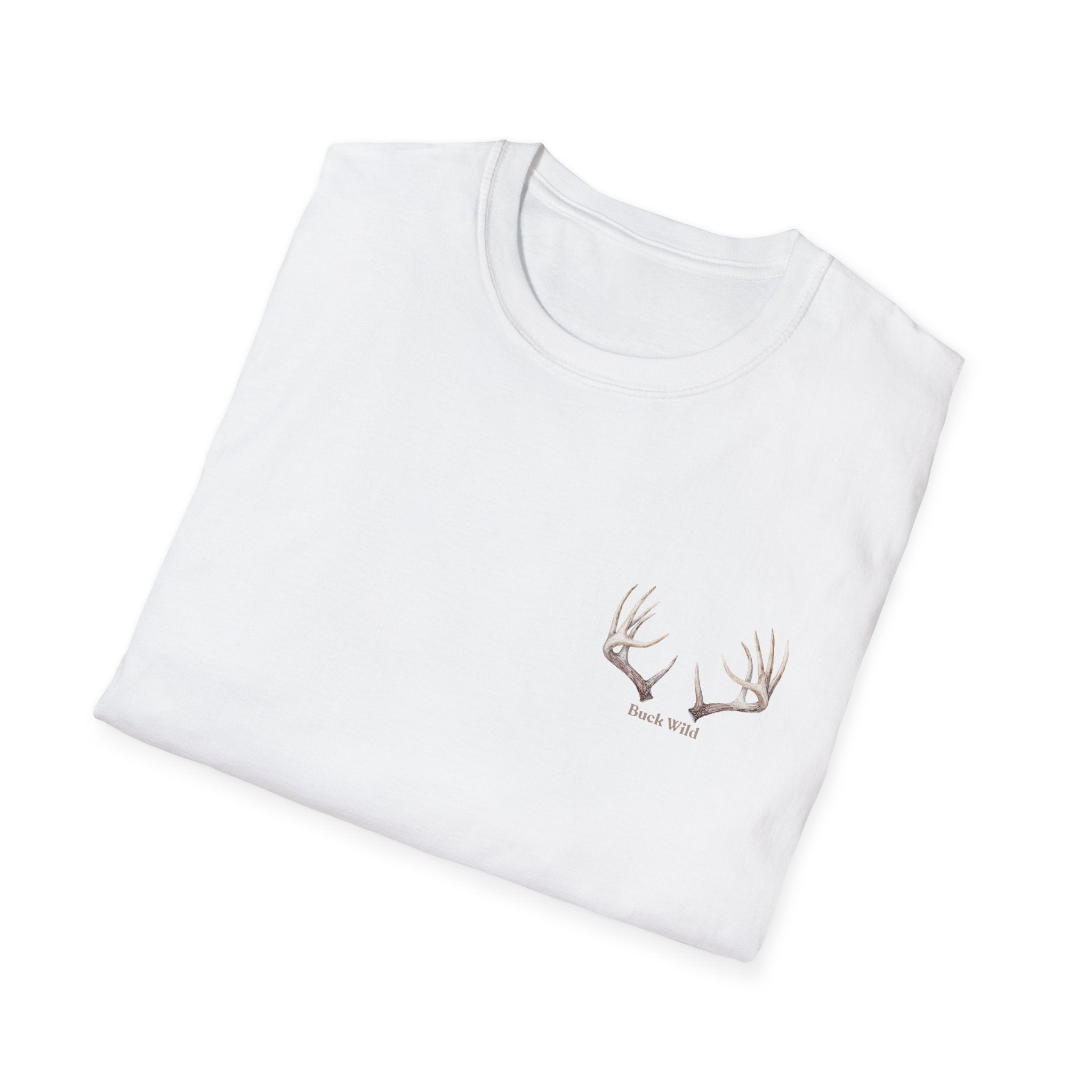 Elk Buck Antlers Graphic T-Shirt — Wildlife Hunting Nature Tee