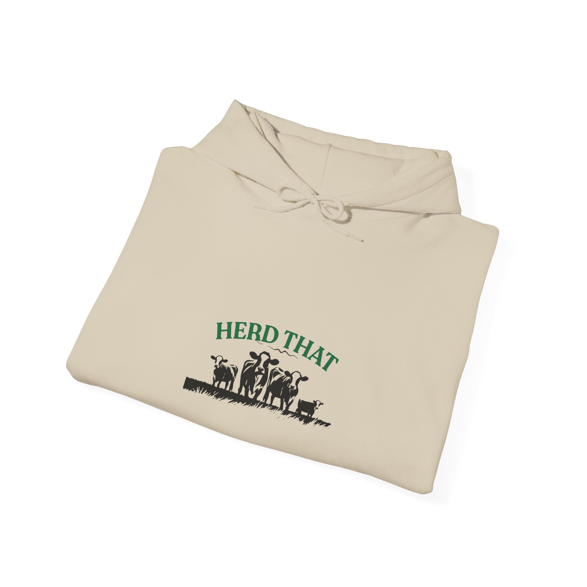 Herd That Cow Hoodie – Cozy Farm Life Graphic Sweatshirt