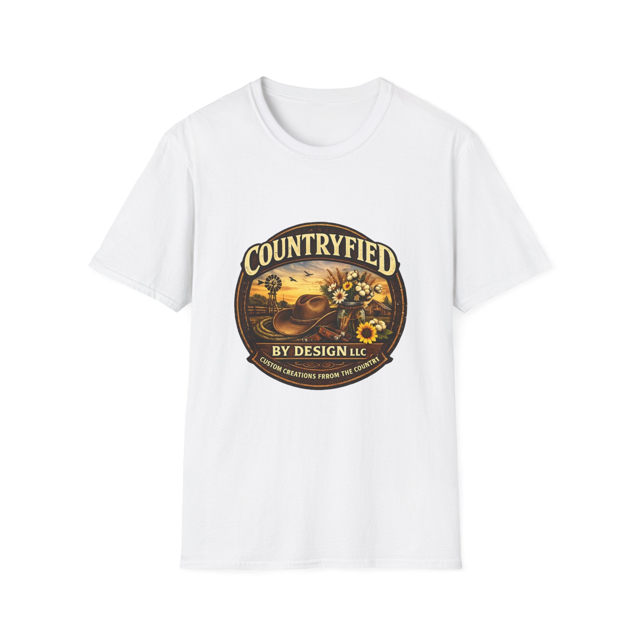 Countryfied T-Shirt — Vintage Sunflower Farm Design