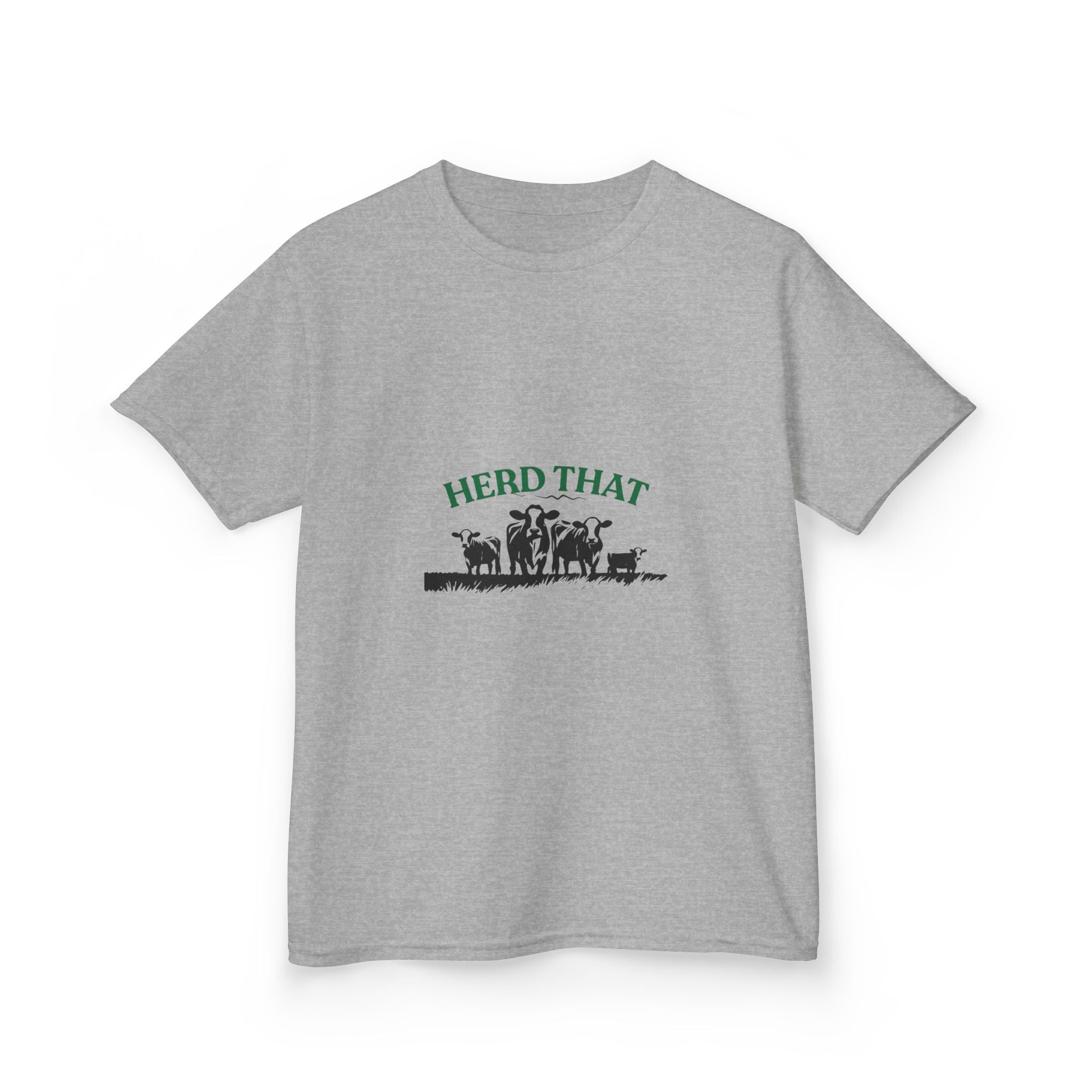 Kids Tee — "Herd That" Farm Animal Graphic
