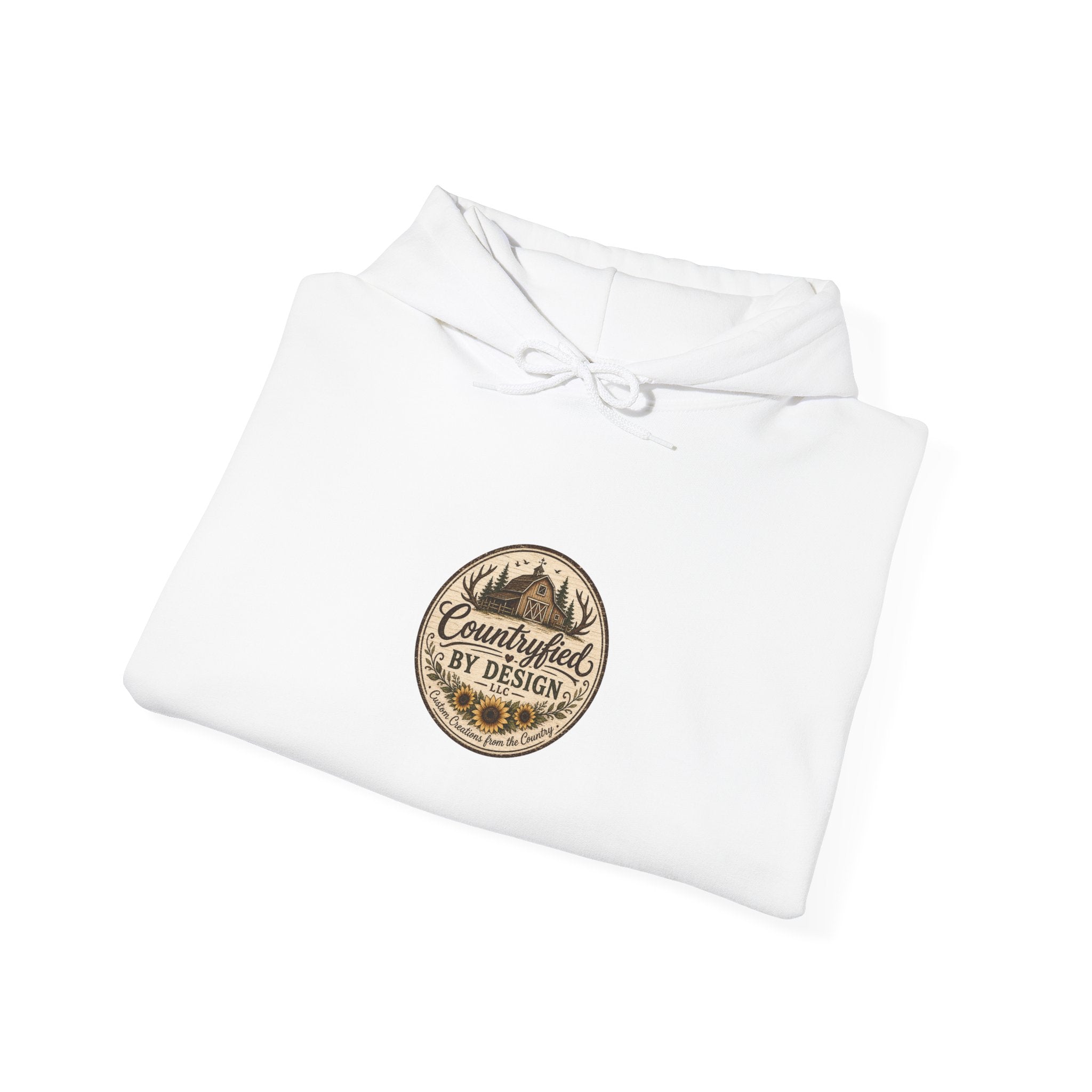 Outdoor Patch Hoodie - 'Campcrafted By Design' Vintage Mountain Emblem