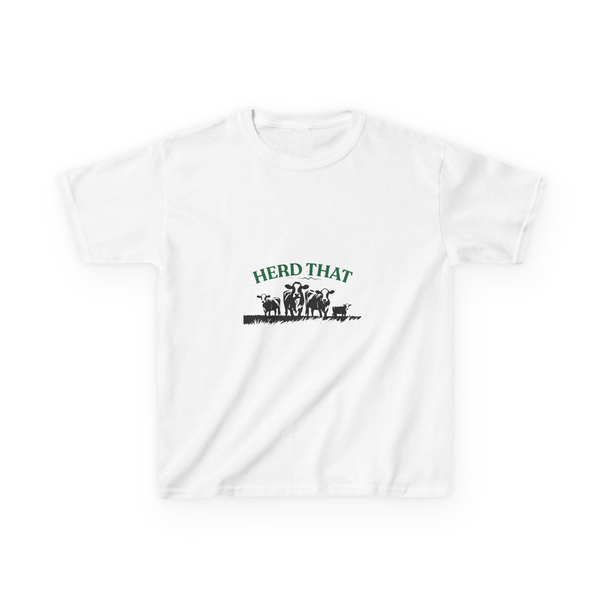 Kids Tee — "Herd That" Farm Animal Graphic