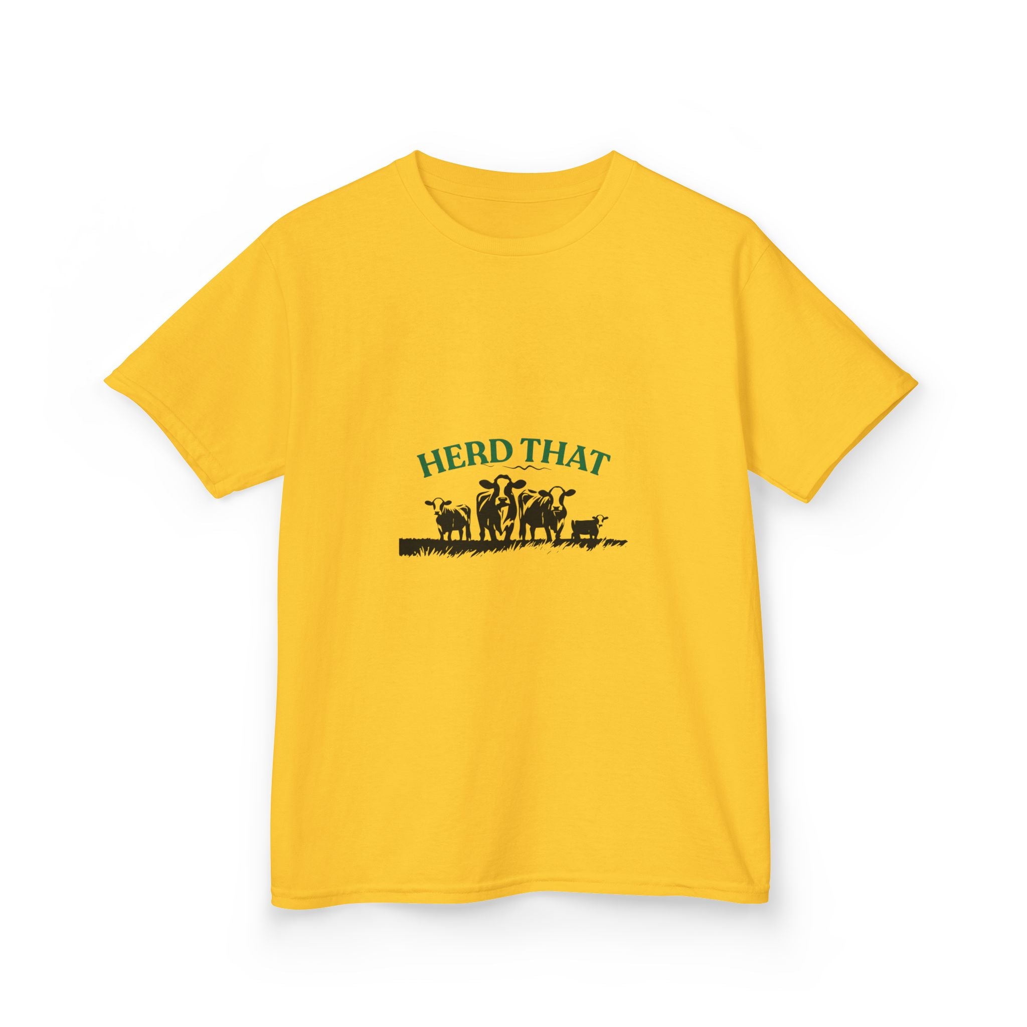 Kids Tee — "Herd That" Farm Animal Graphic