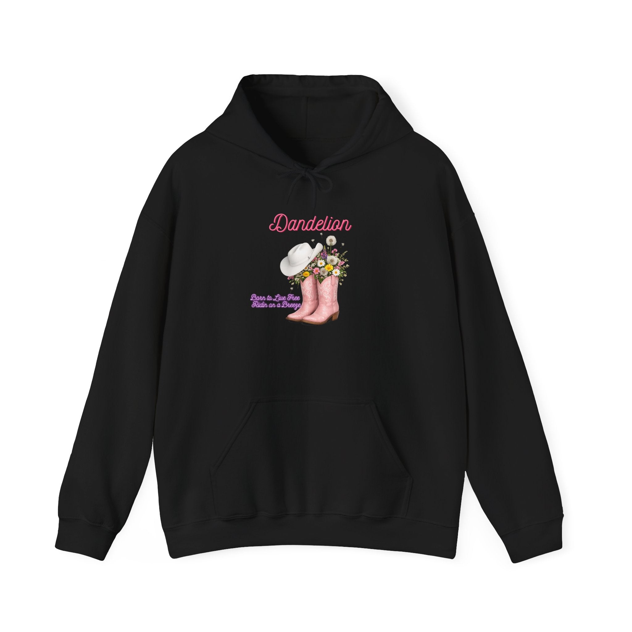 Dancer Cowboy Boots Hoodie — Pink Boots with Flowers 'Dancer' Sweatshirt