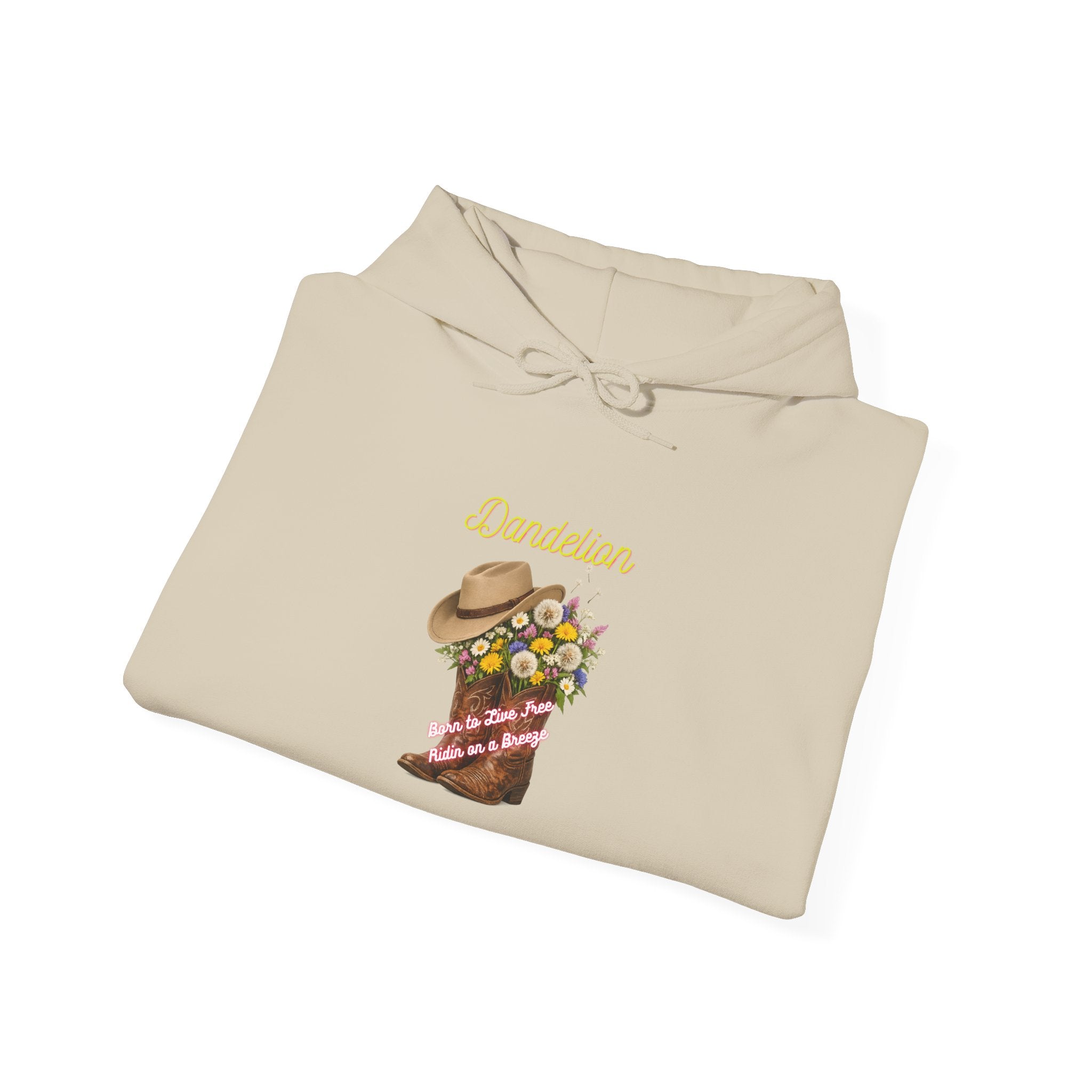 Cowgirl Boot Floral Hoodie – 'Cowgirls' Western Flower Graphic Sweatshirt