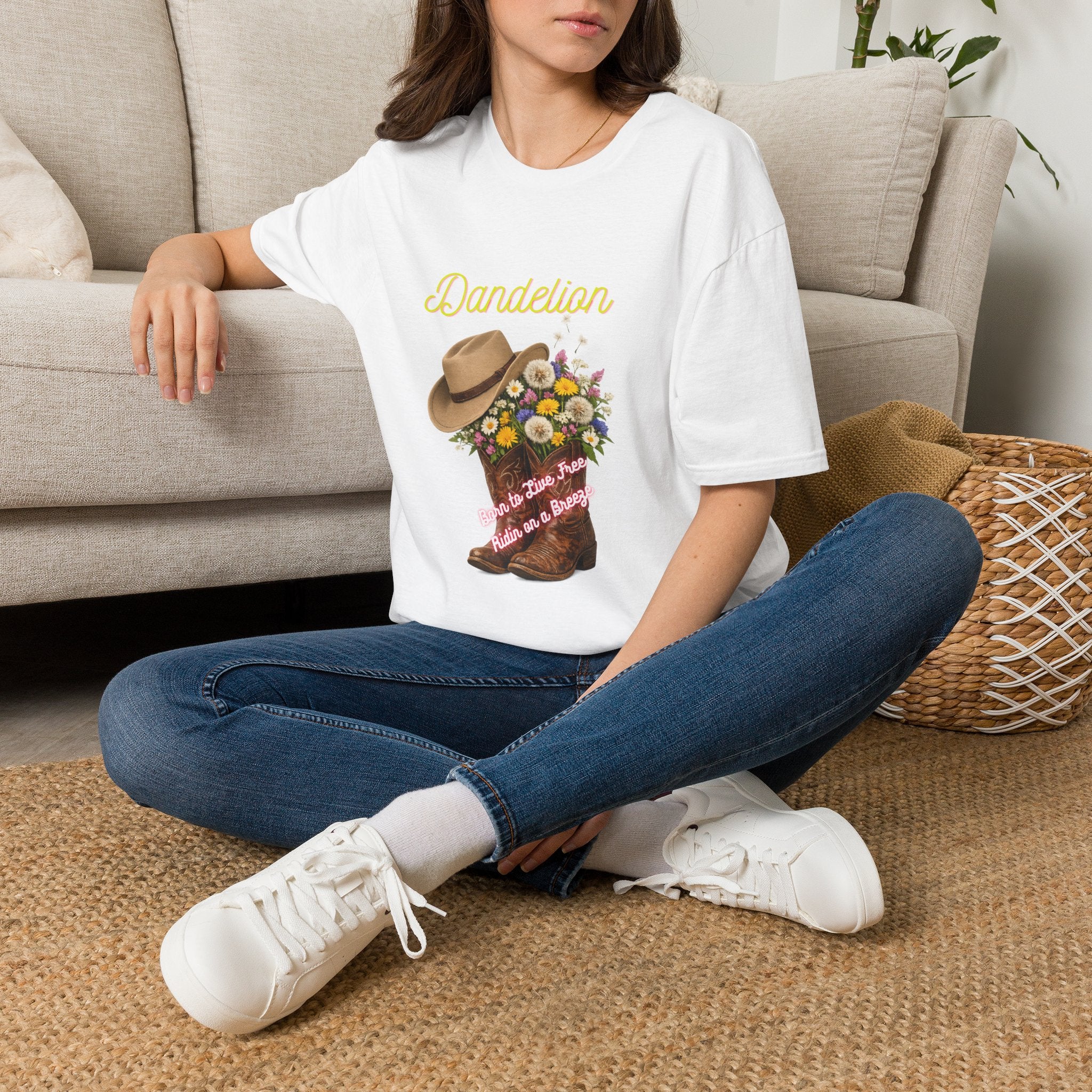 Dandelion Floral Hat Tee