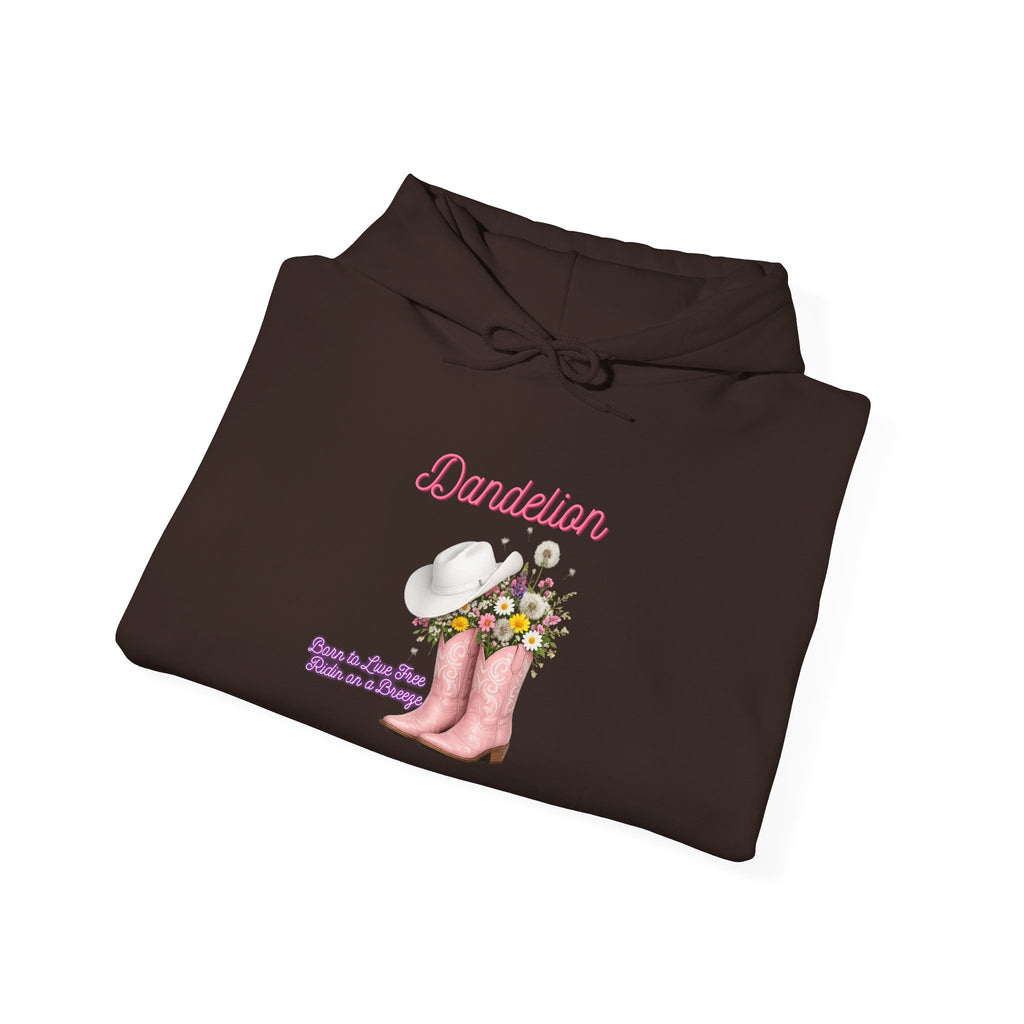 Dancer Cowboy Boots Hoodie — Pink Boots with Flowers 'Dancer' Sweatshirt